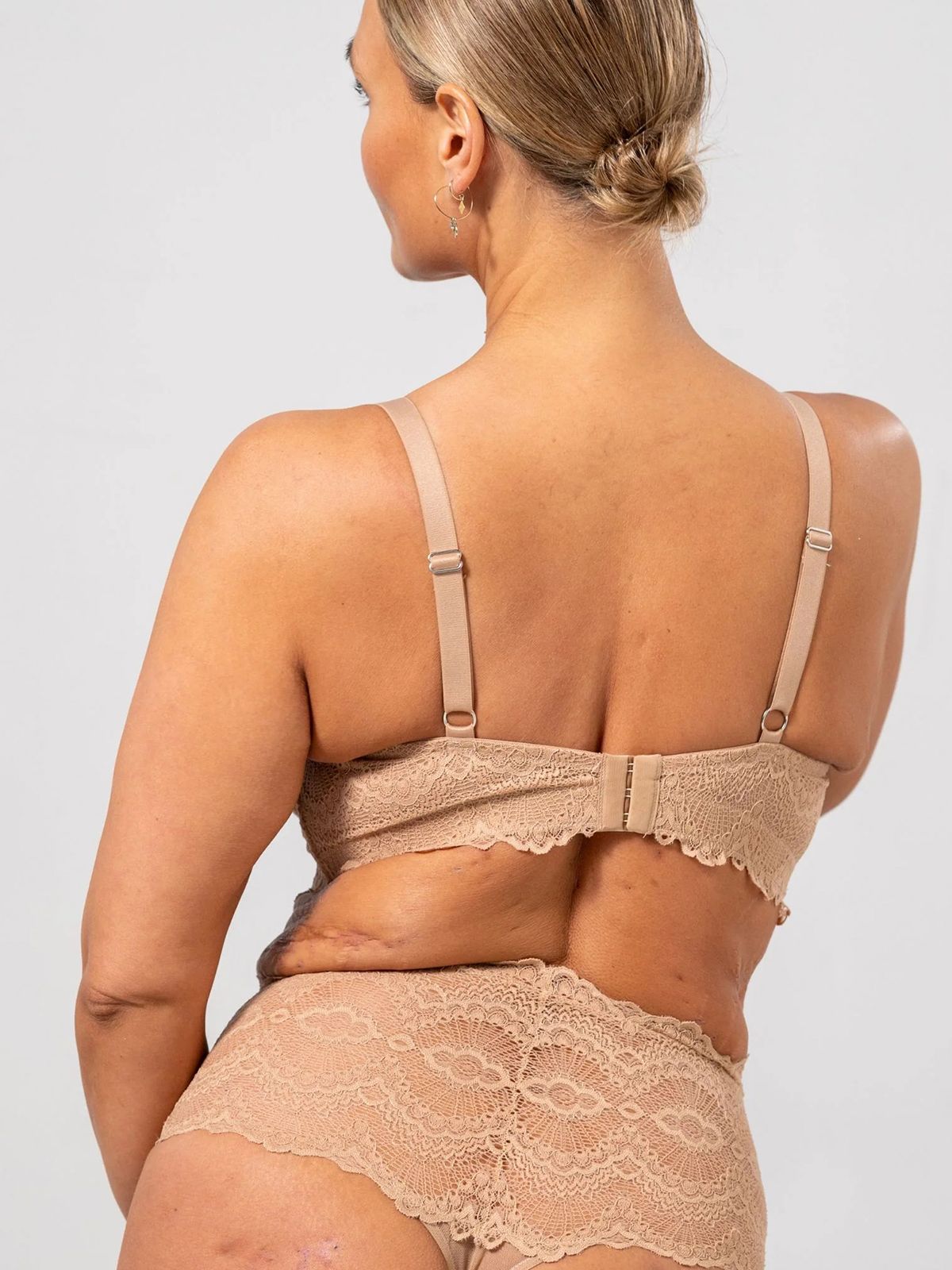 Lace Support+ Bralette Warm Nude