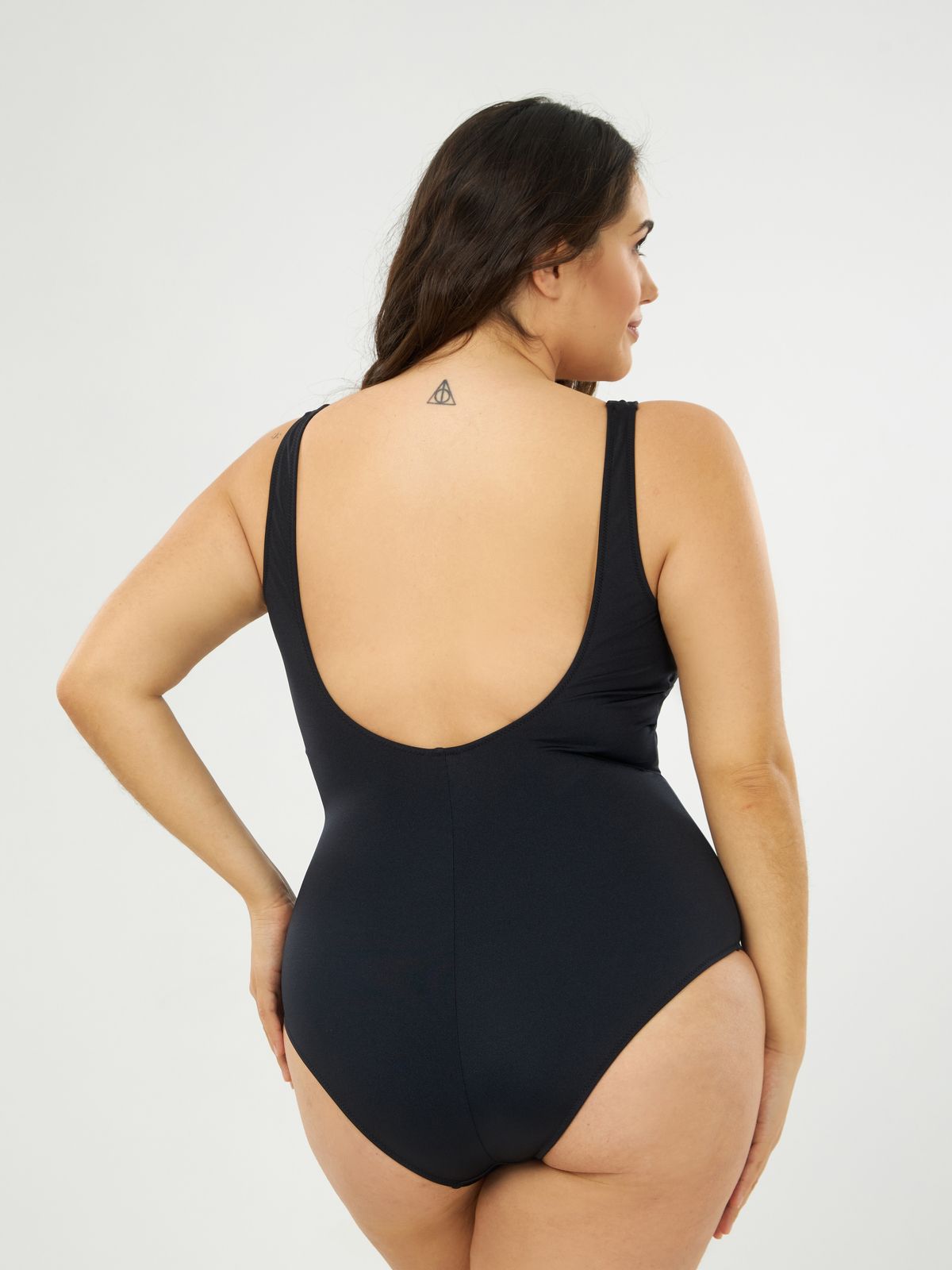Padded lace-up swimsuit