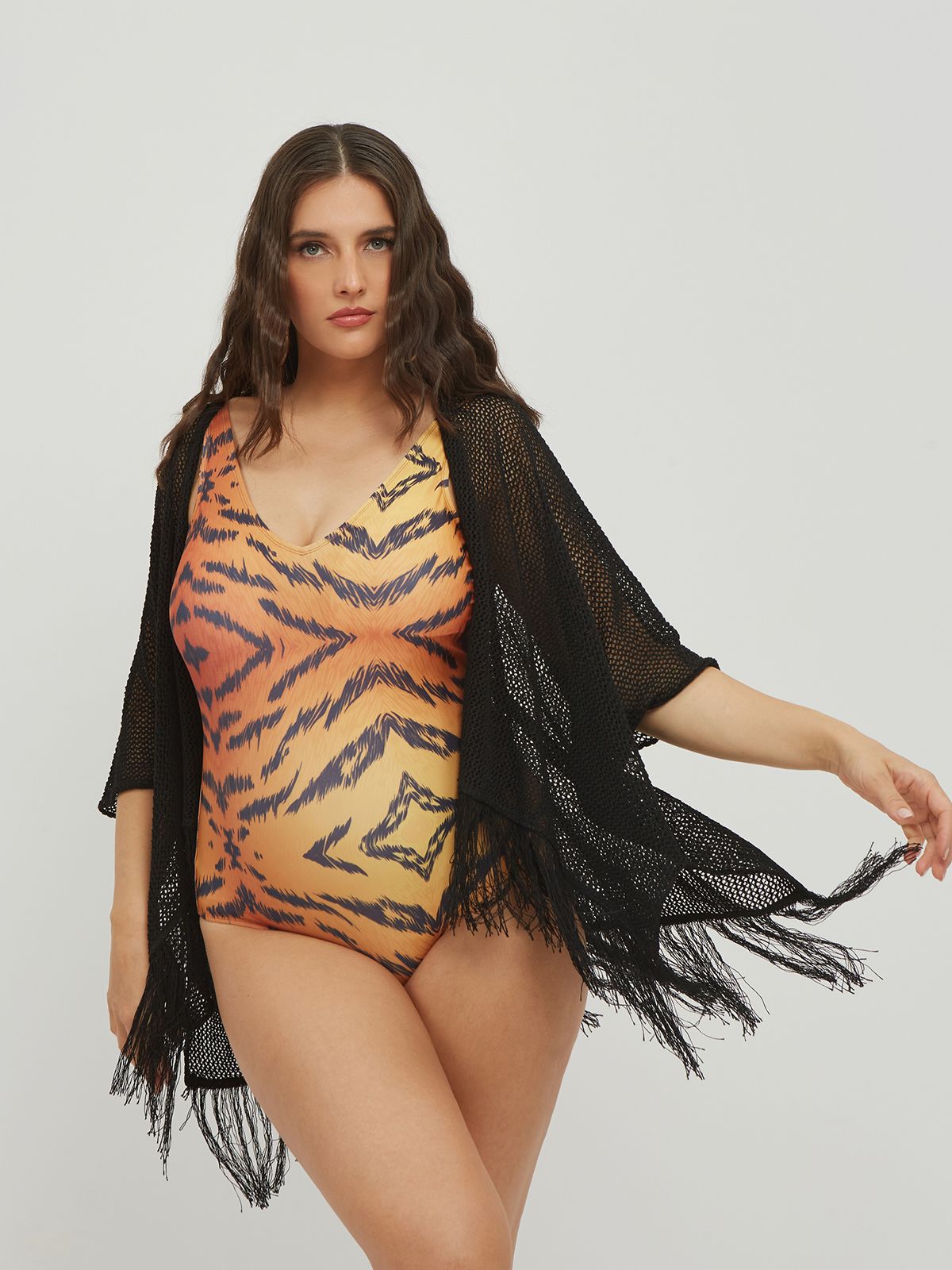 Animal print swimsuit