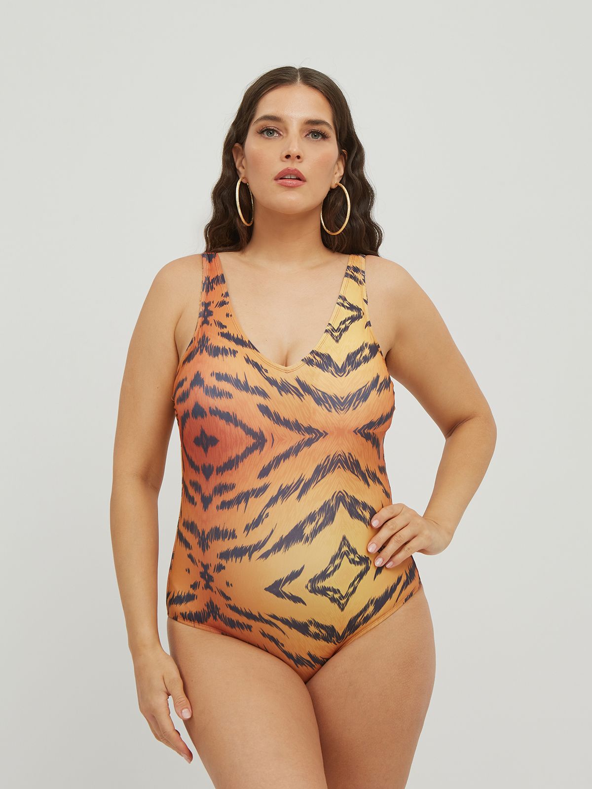 Animal print swimsuit