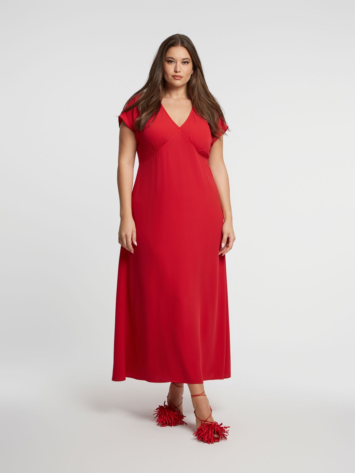 Maxi V-neck dress