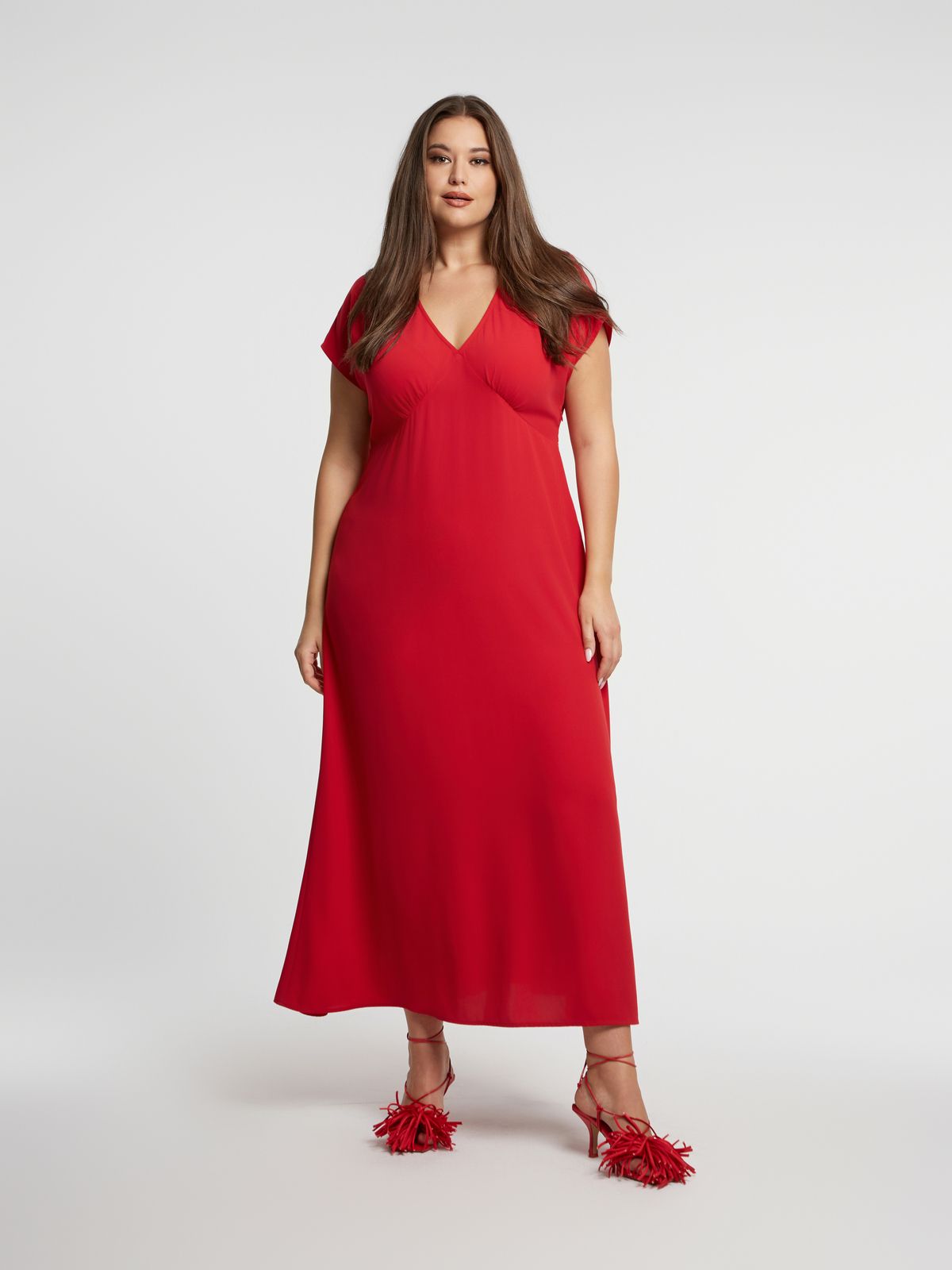 Maxi V-neck dress