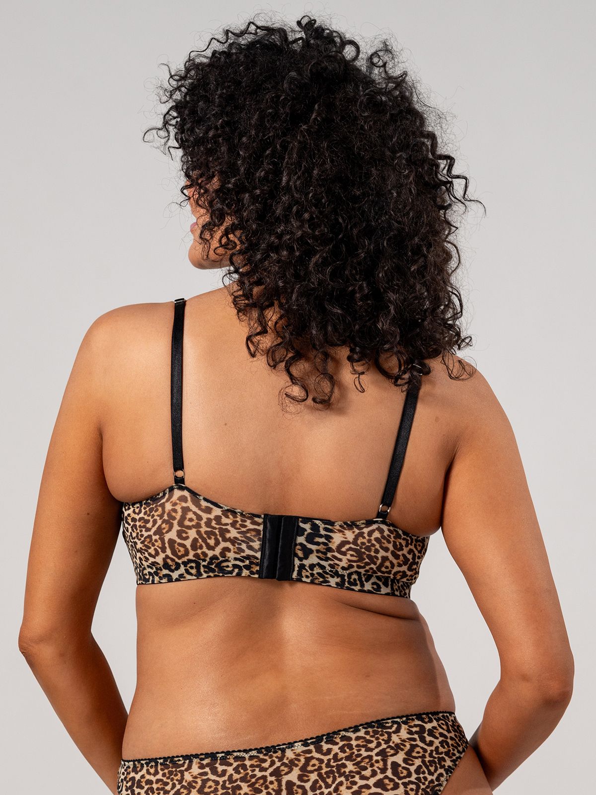 Mesh Balconette Leopard