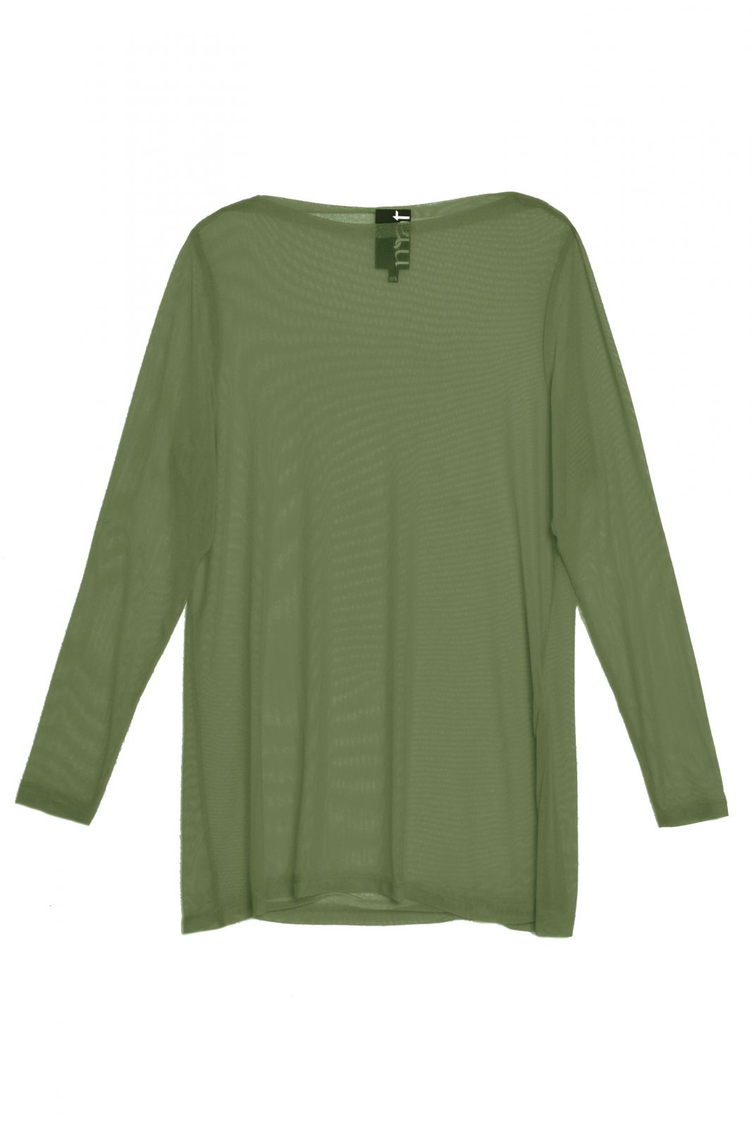 Mesh long-sleeve top