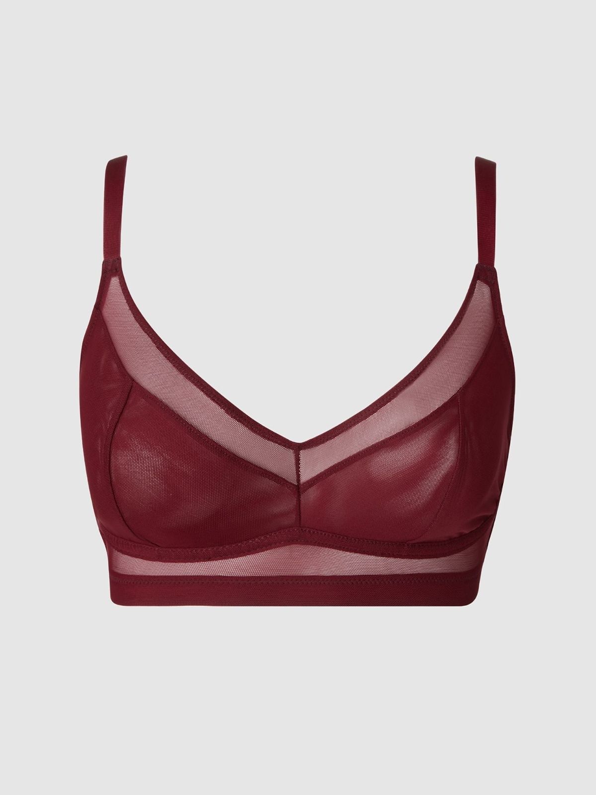 Mesh Support+ Bralette Βurgundy