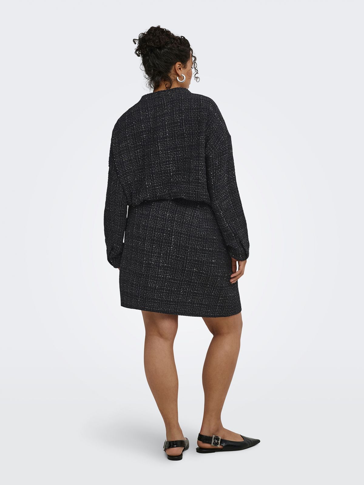 Caramaya mini glitter boucle skirt