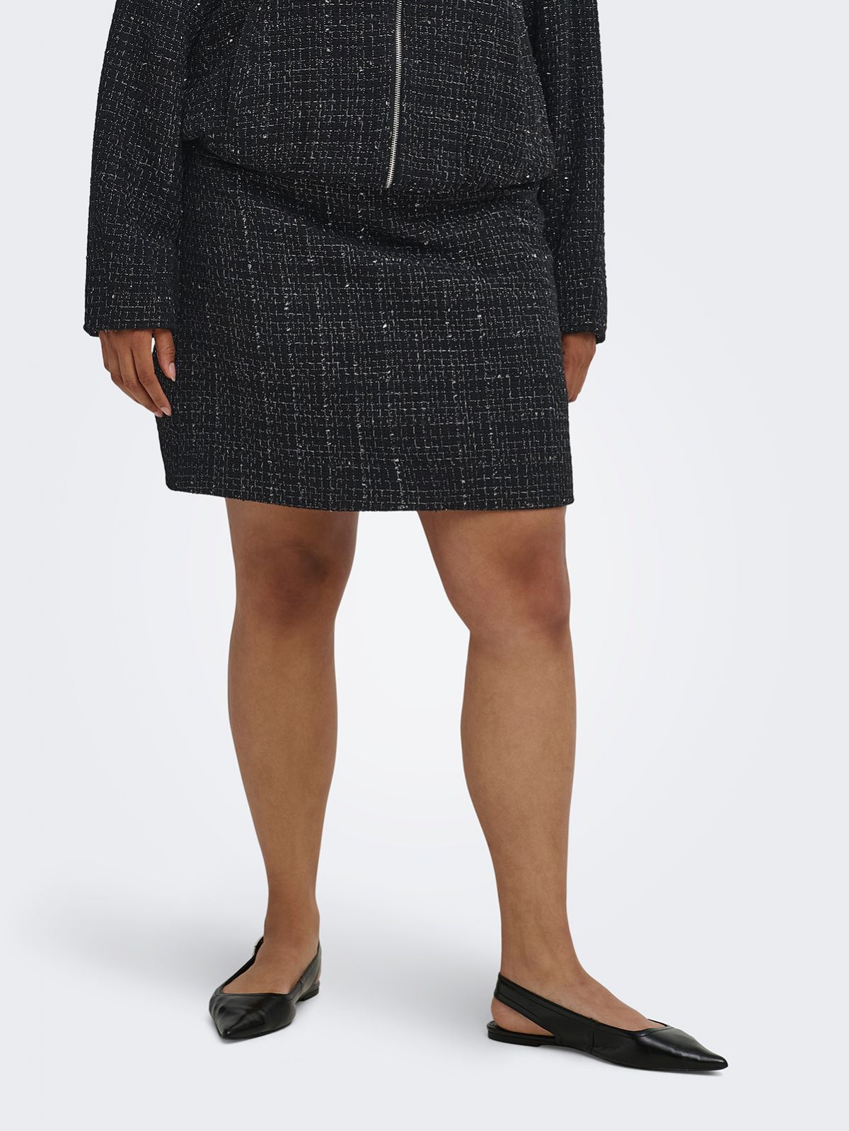 Caramaya mini glitter boucle skirt