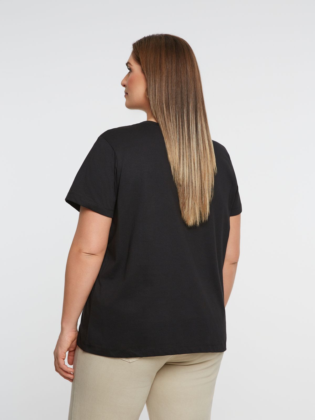 Strass-embellished cotton t-shirt