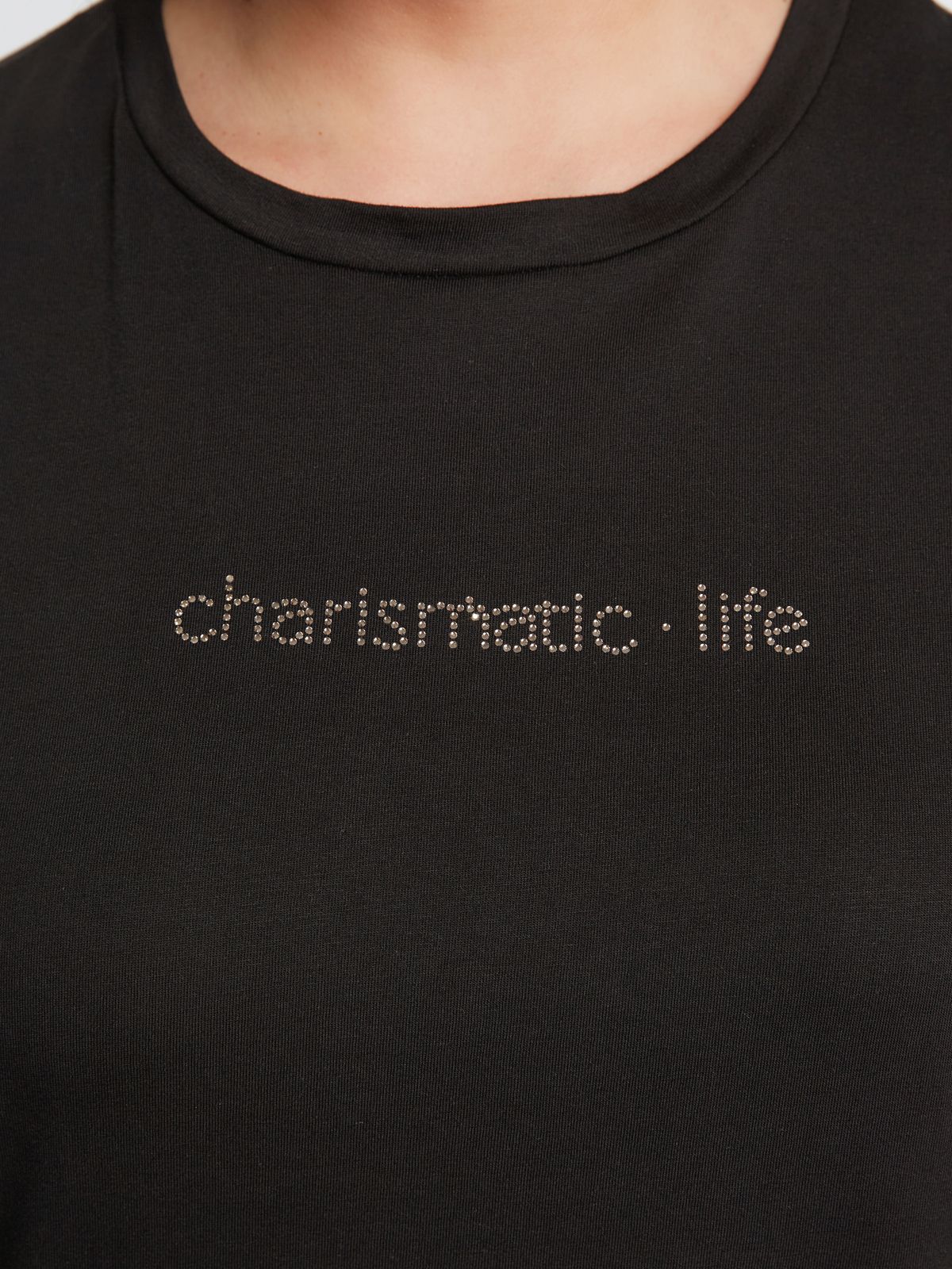 Strass-embellished cotton t-shirt