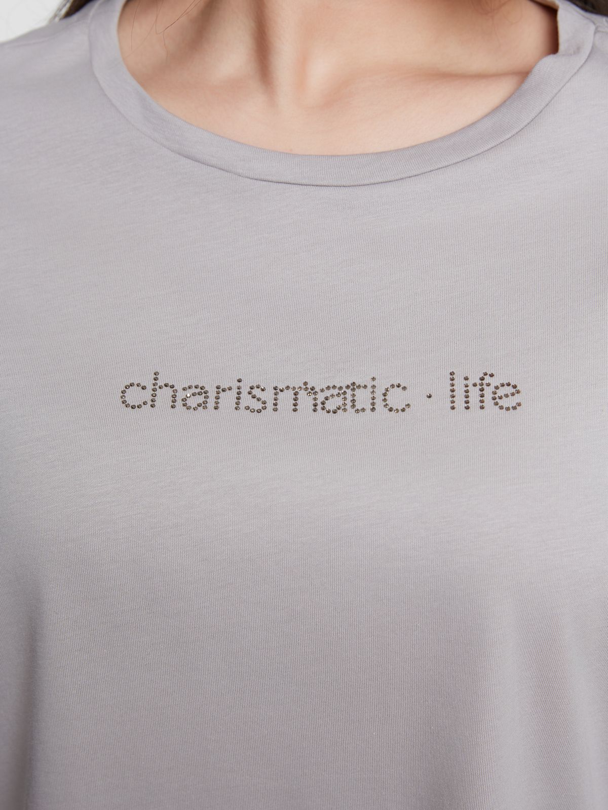Strass-embellished cotton t-shirt