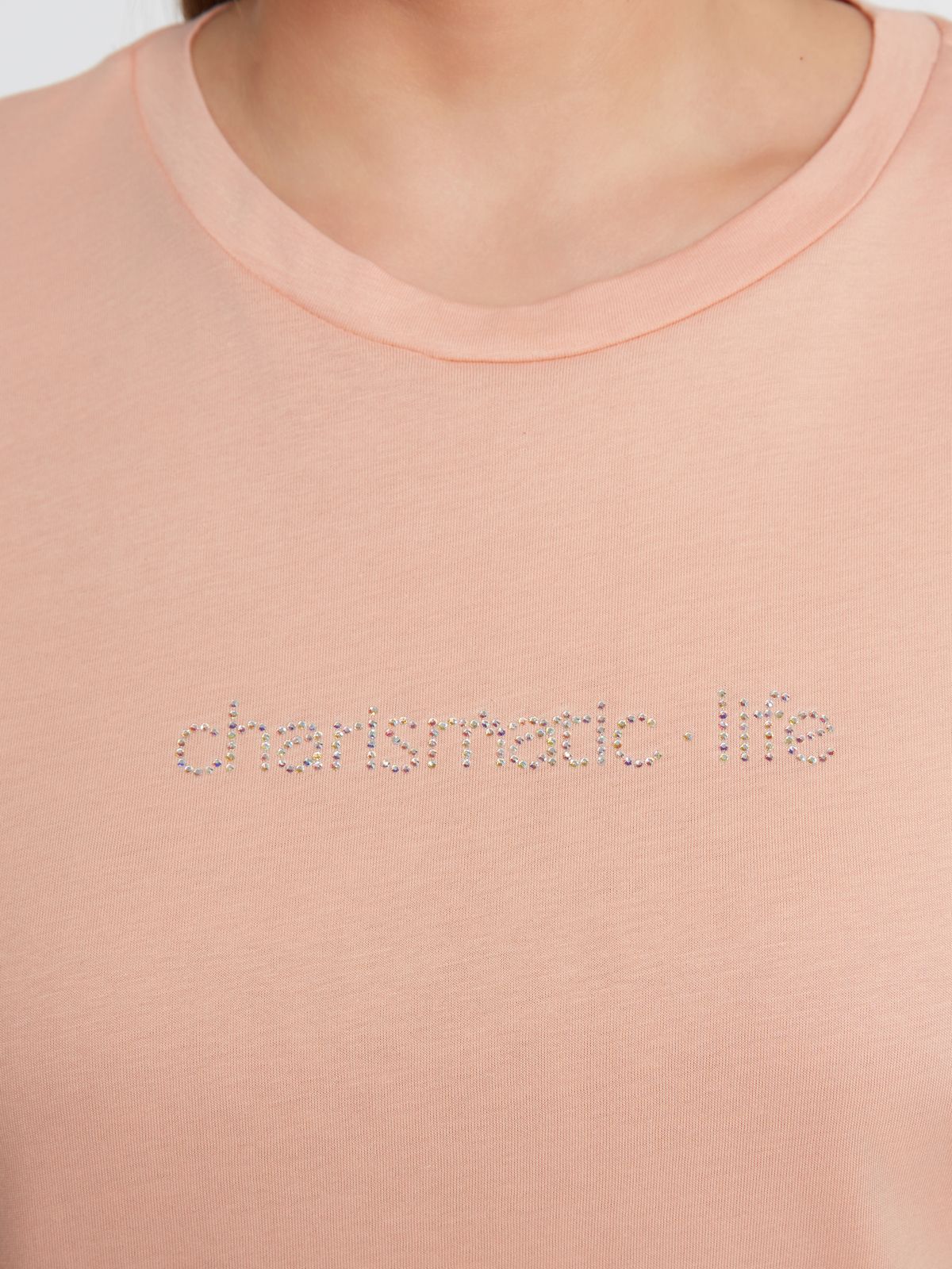 Strass-embellished cotton t-shirt