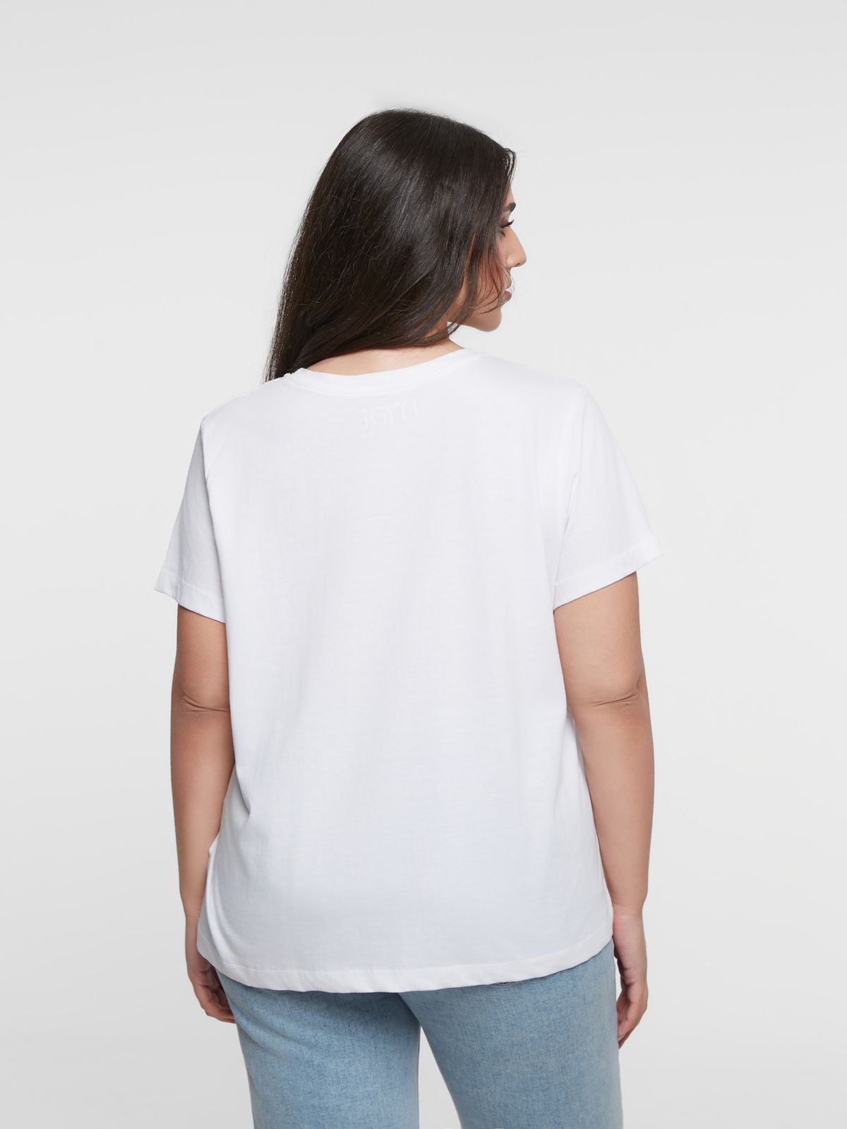 Strass-embellished cotton t-shirt