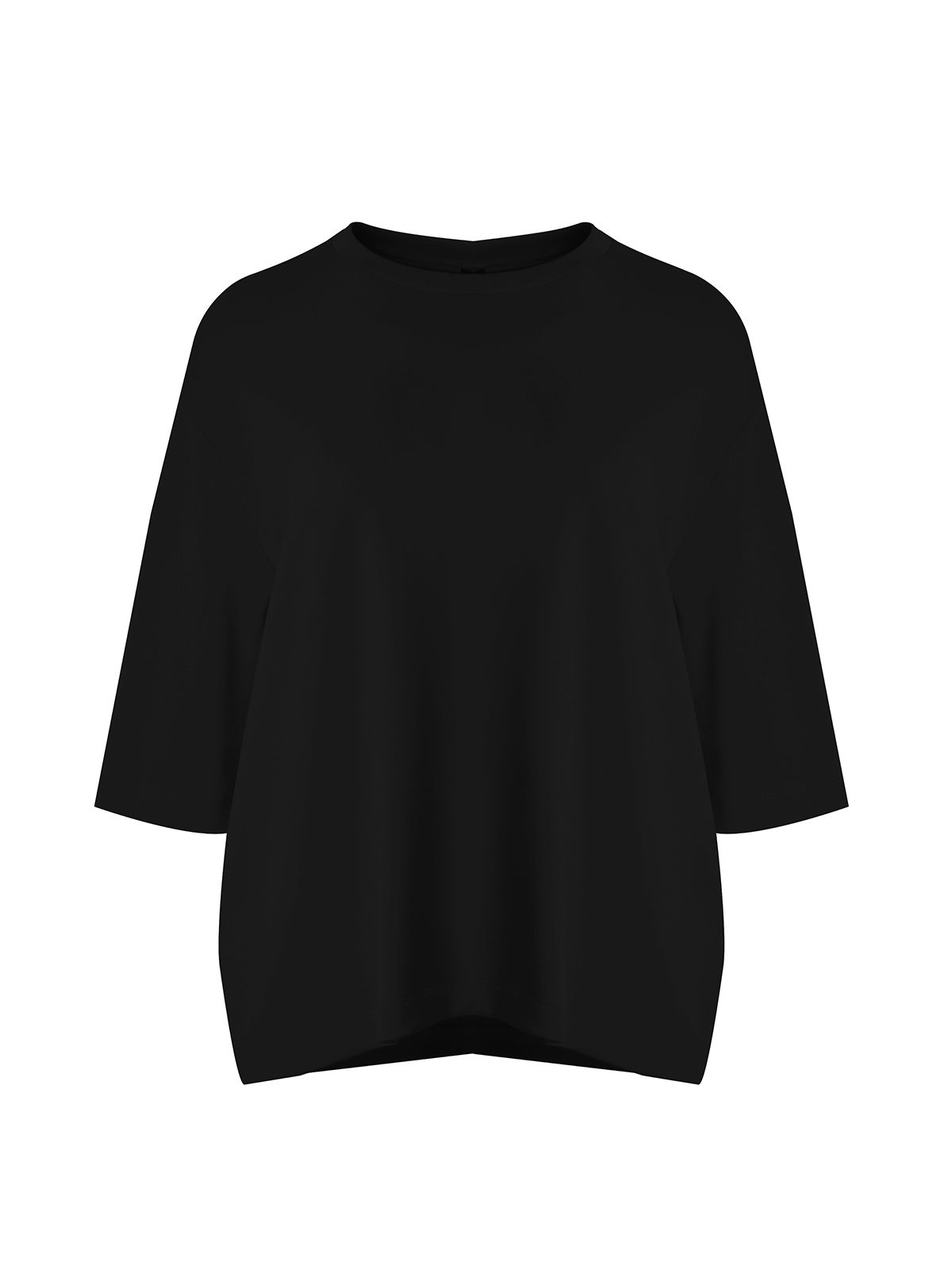 Relaxed fit 3/4 sleeve top