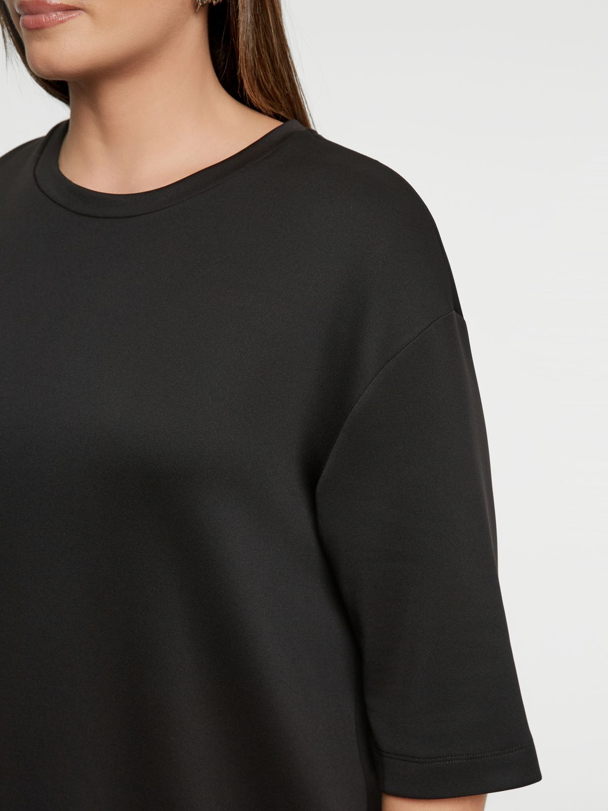 Relaxed fit 3/4 sleeve top