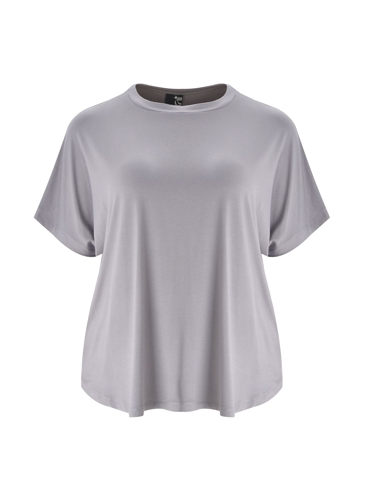 Oversized curved hem bamboo t-shirt