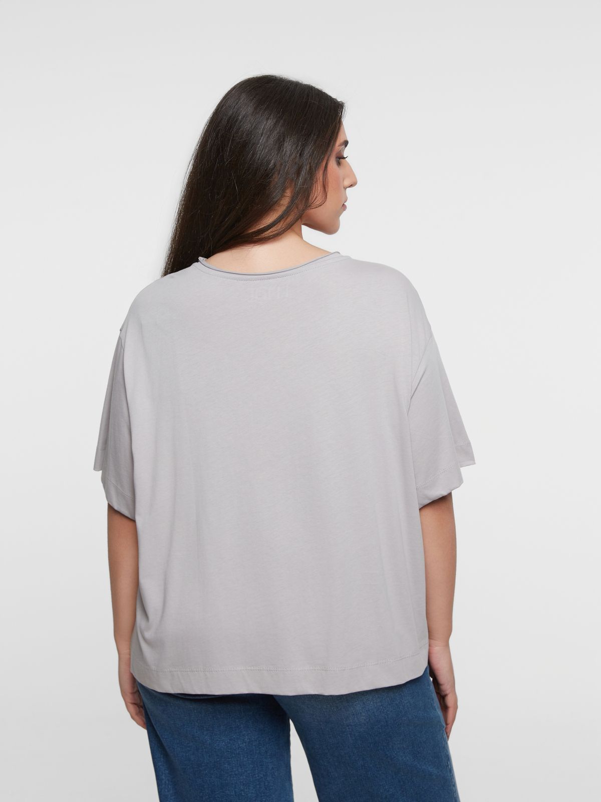 Relaxed fit basic cotton t-shirt