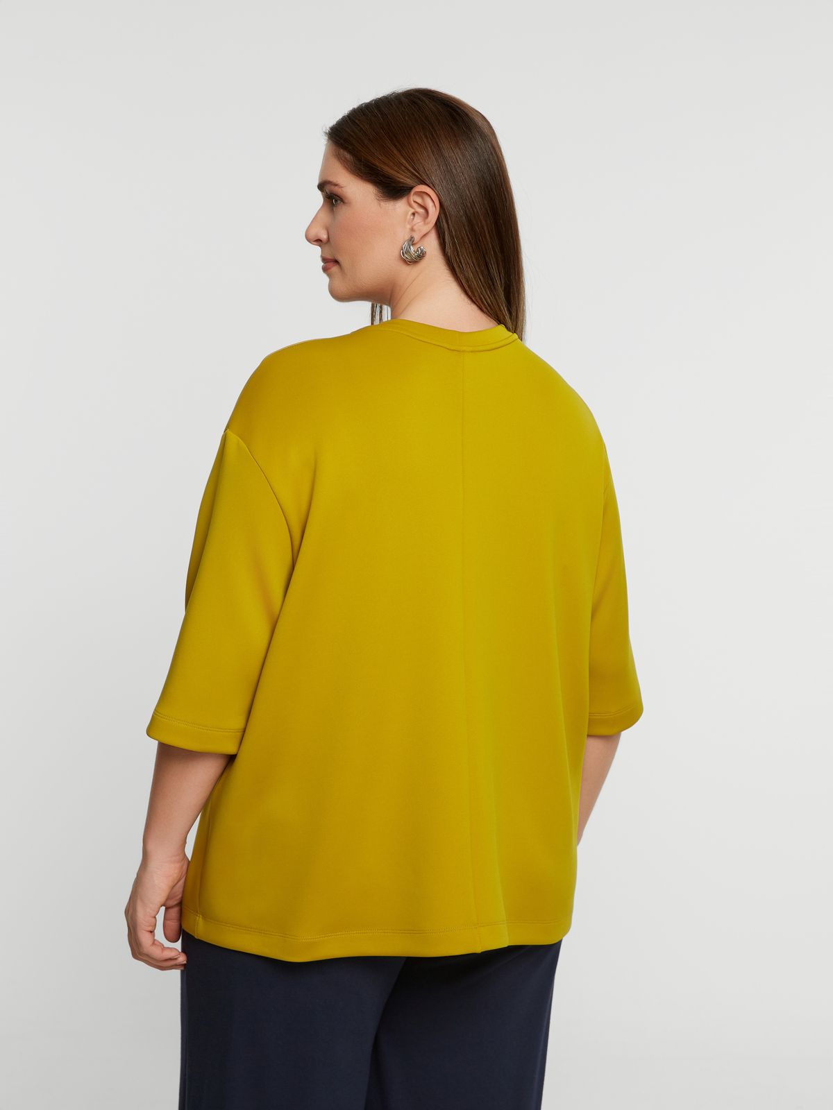 Relaxed fit 3/4 sleeve top