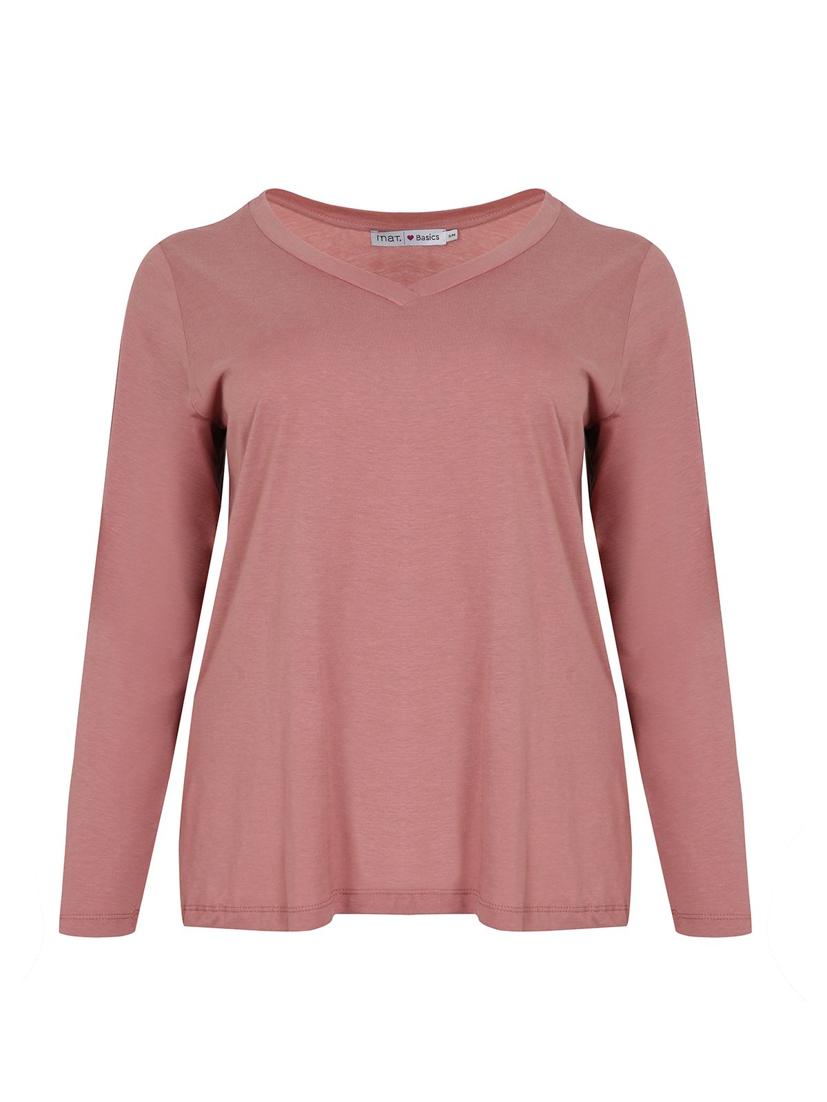 ΜΠΛΟΥΖΑ MODAL ΜΕ V ΜΑΚΡΥ ΜΑΝΙΚΙ DARK PINK