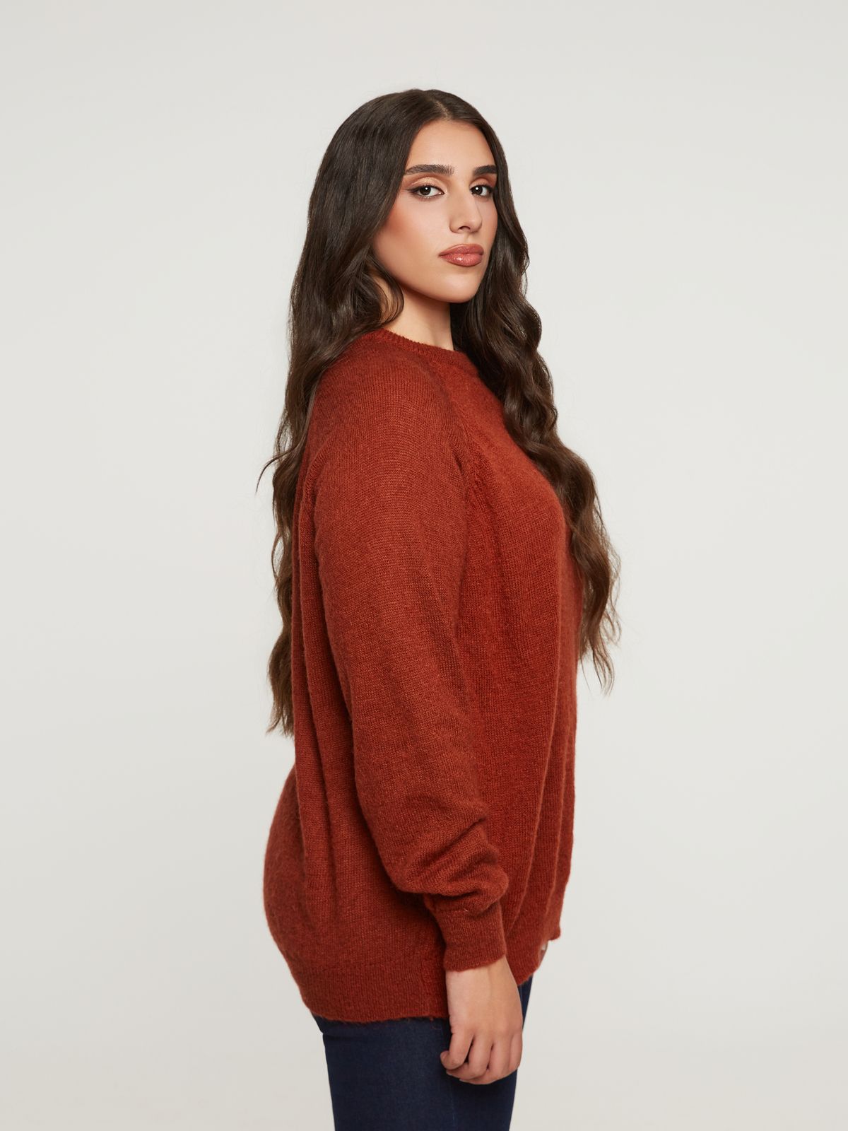Basic raglan-sleeve jumper
