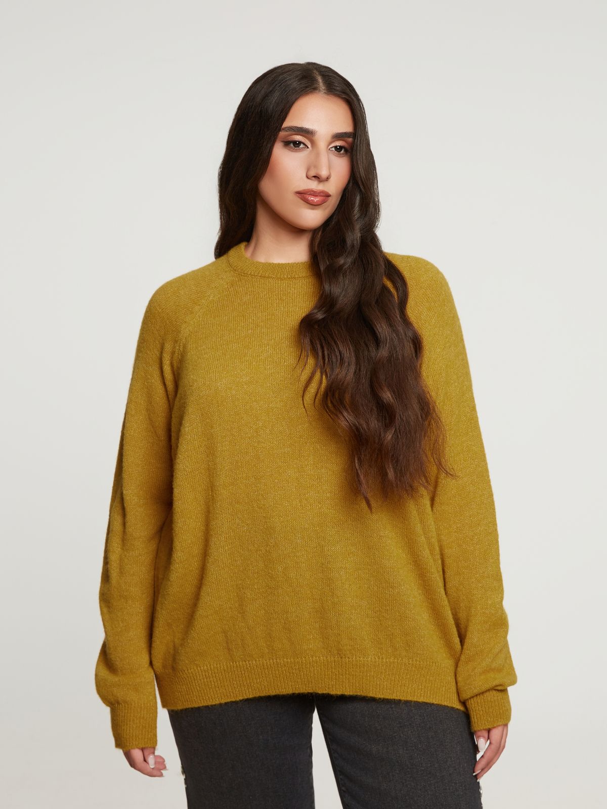 Basic raglan-sleeve jumper