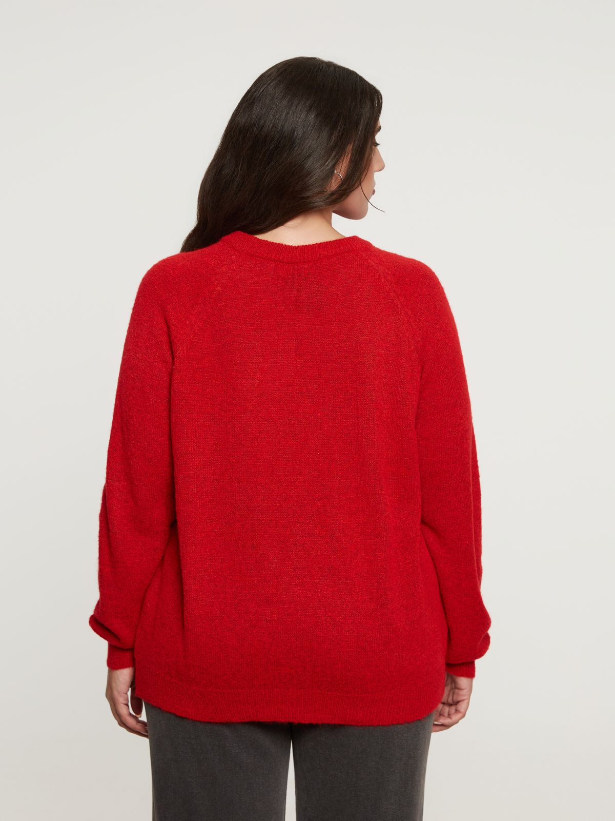 Basic raglan-sleeve jumper