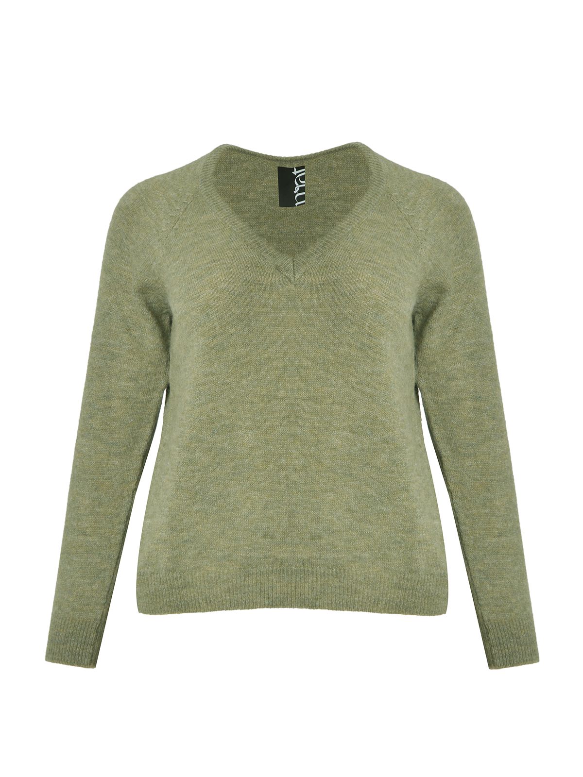 Basic long-sleeve V-neck jumper