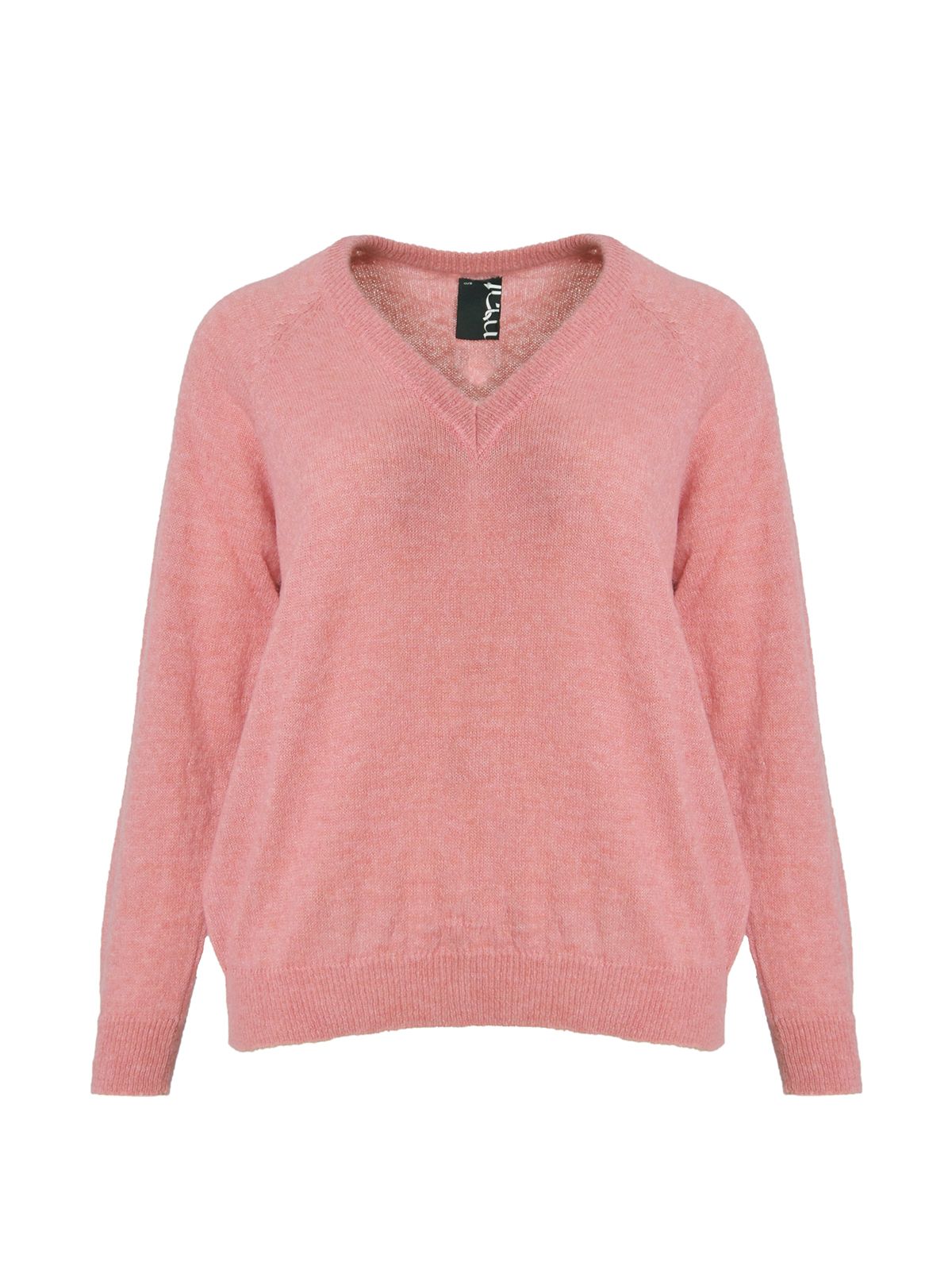 Basic long-sleeve V-neck jumper