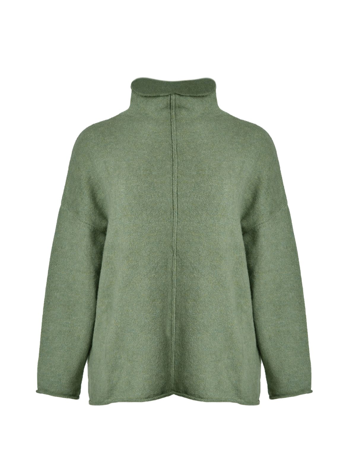 Relaxed fit knit turtleneck sweater