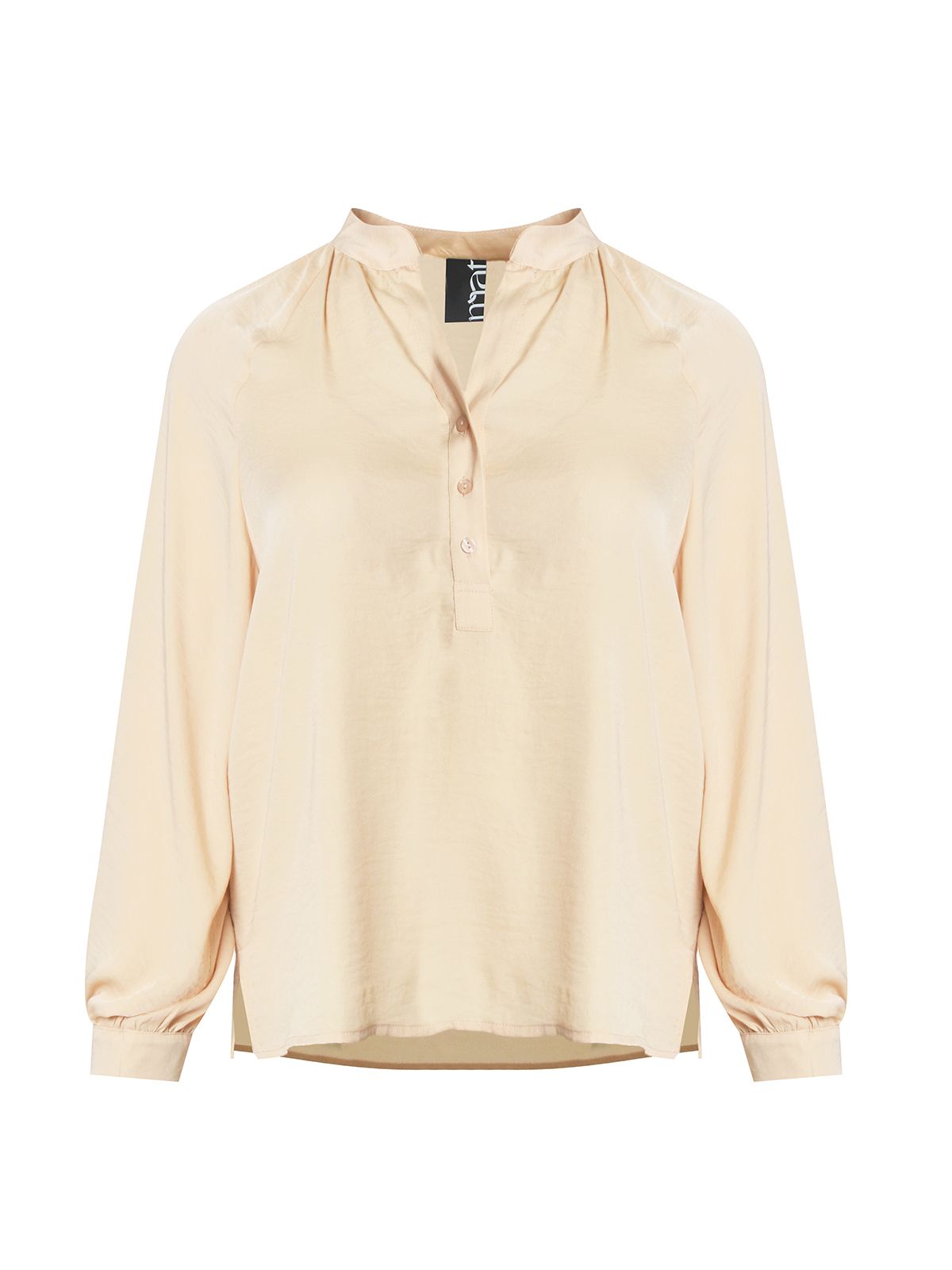 Satin button-up blouse
