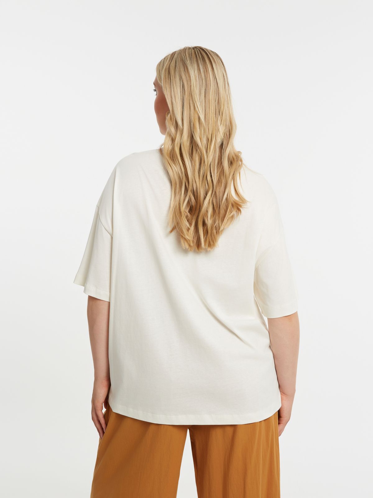 ΜΠΛΟΥΖΑ TSHIRT PAPAYA OFF WHITE