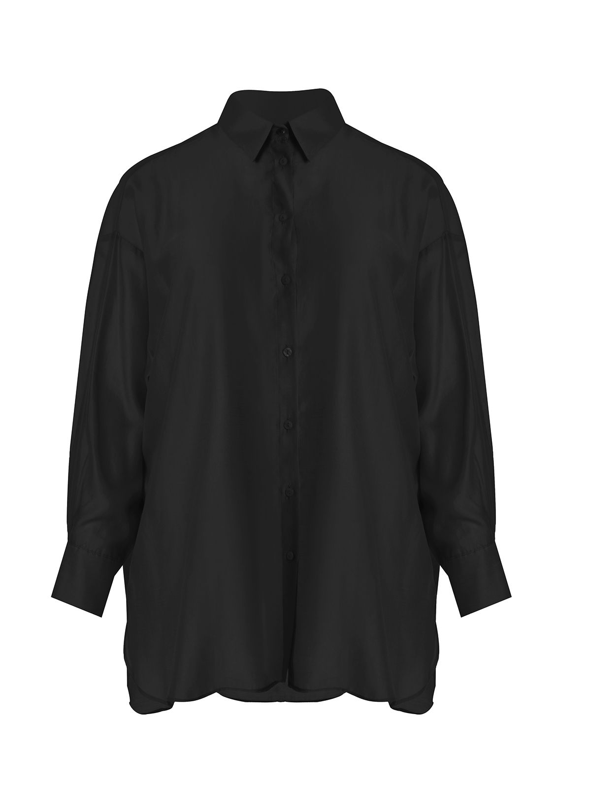 Oversized shirt in lyocell blend 