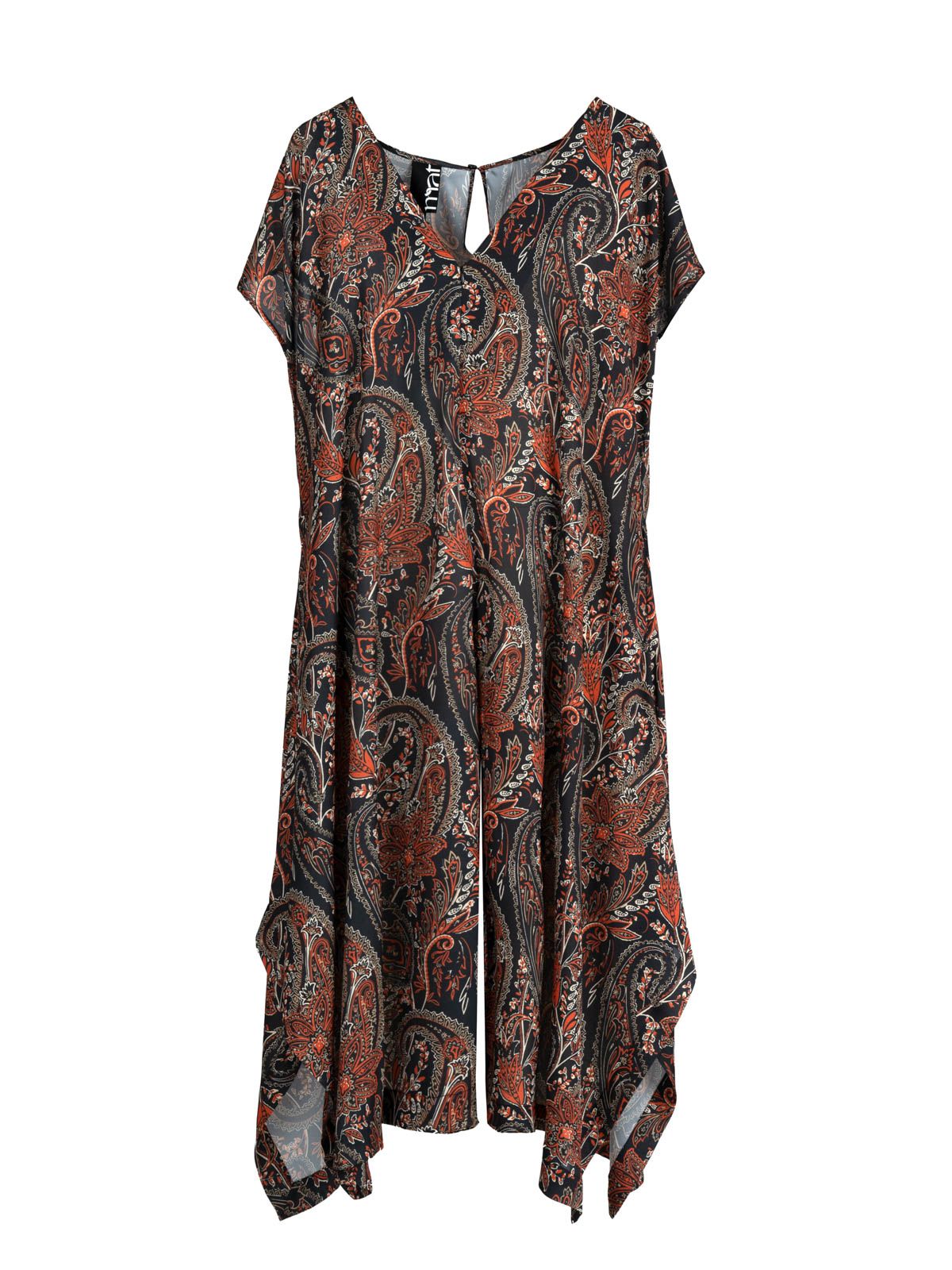 Paisley cropped wide-leg jumpsuit