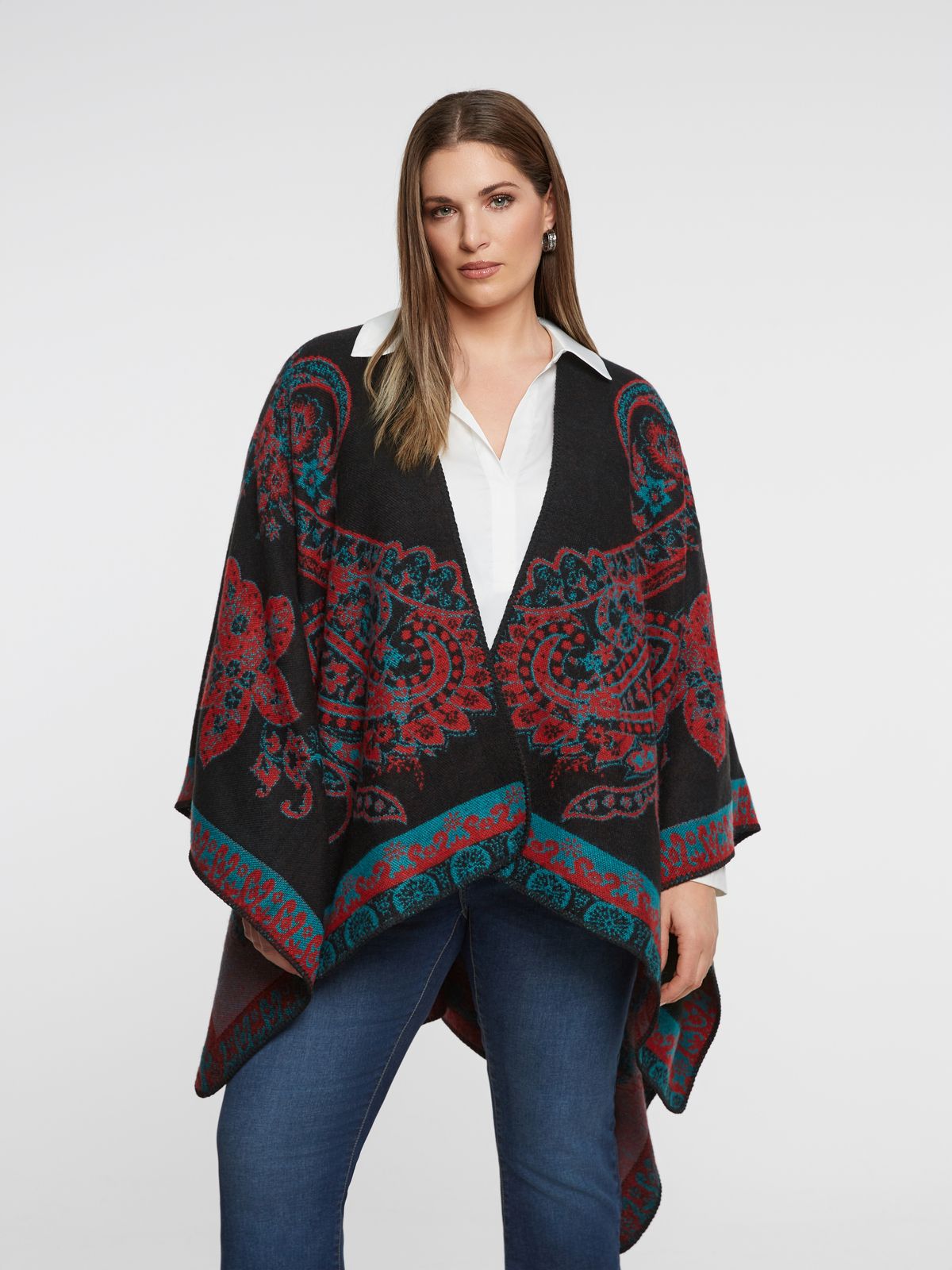 Paisley poncho
