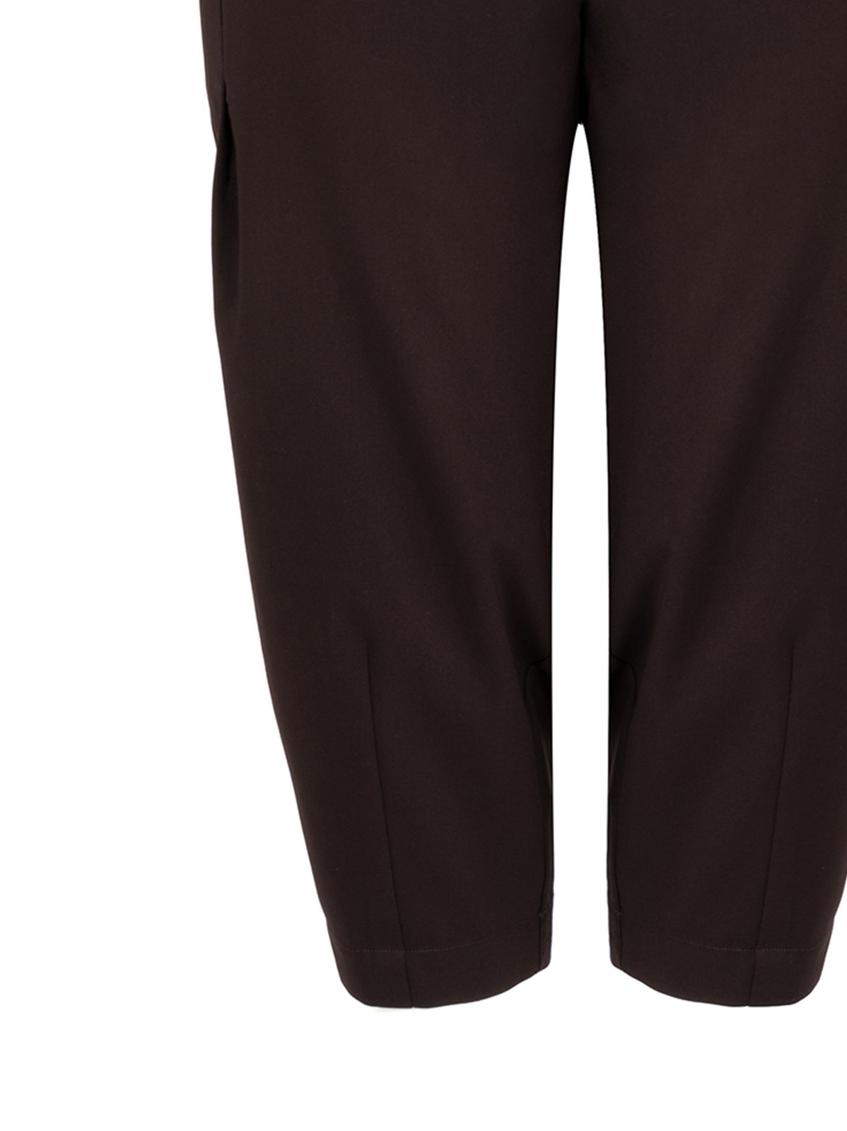 Carrot-fit trousers with elastic waistband