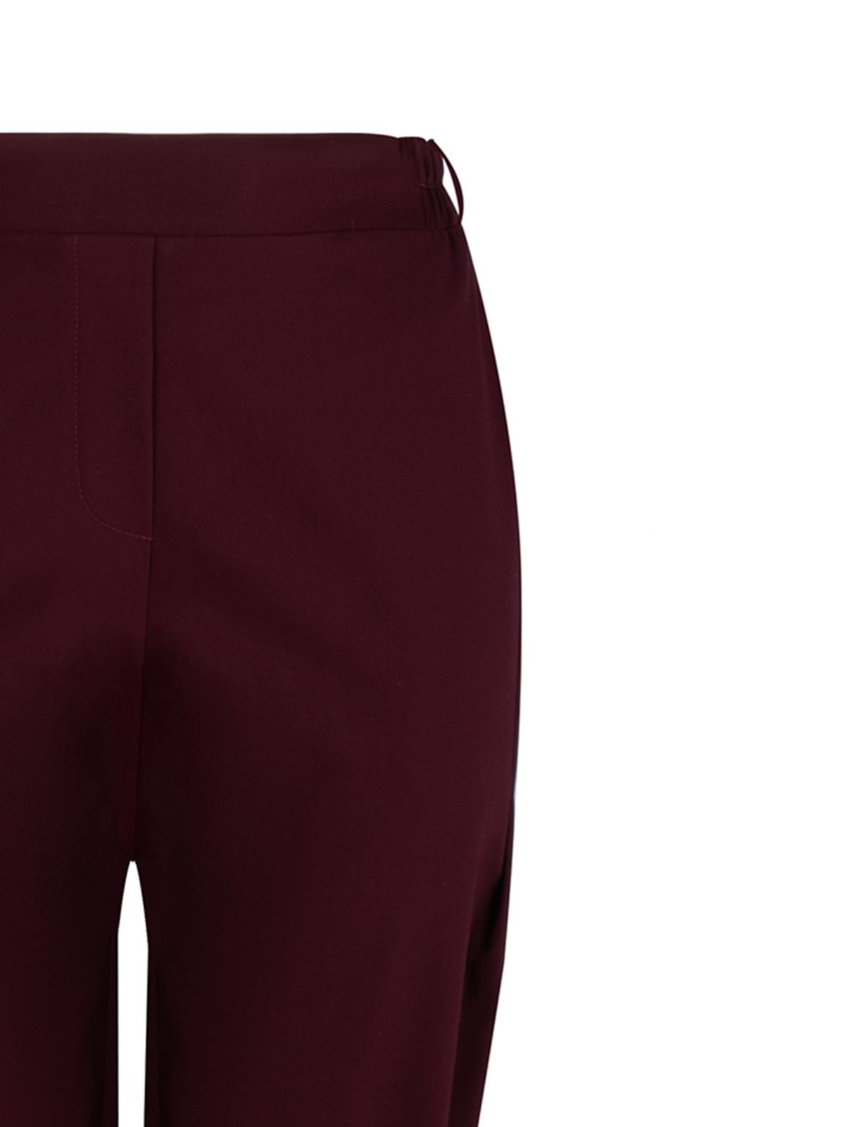 Carrot-fit trousers with elastic waistband