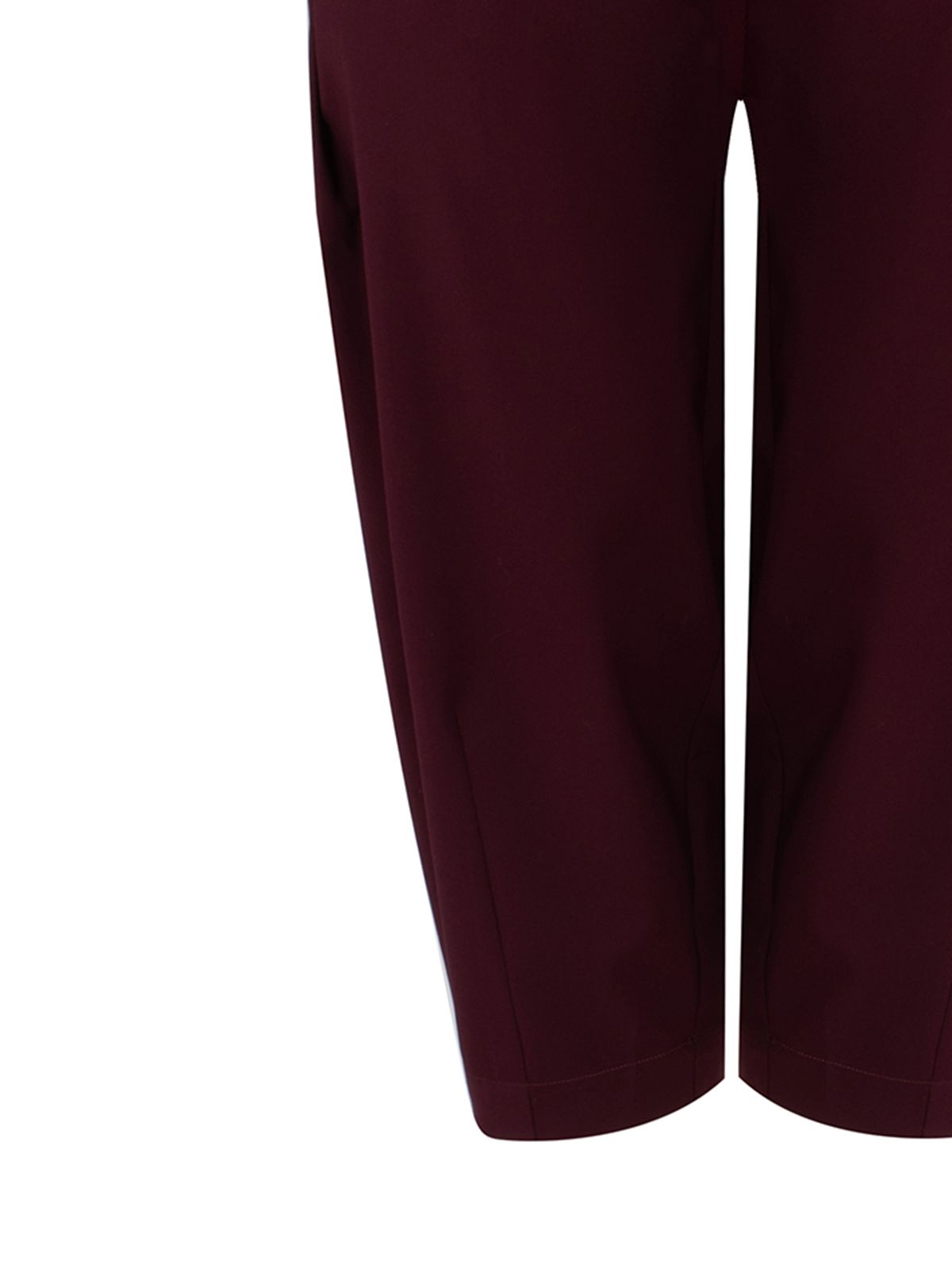 Carrot-fit trousers with elastic waistband