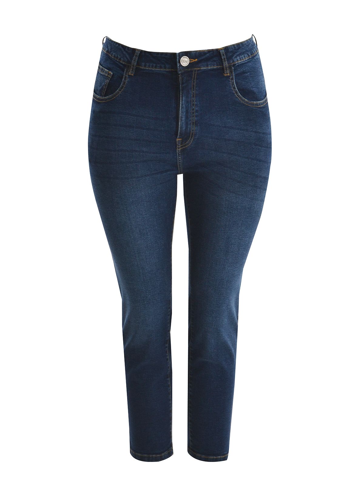 Basic high-waist slim-fit jeans