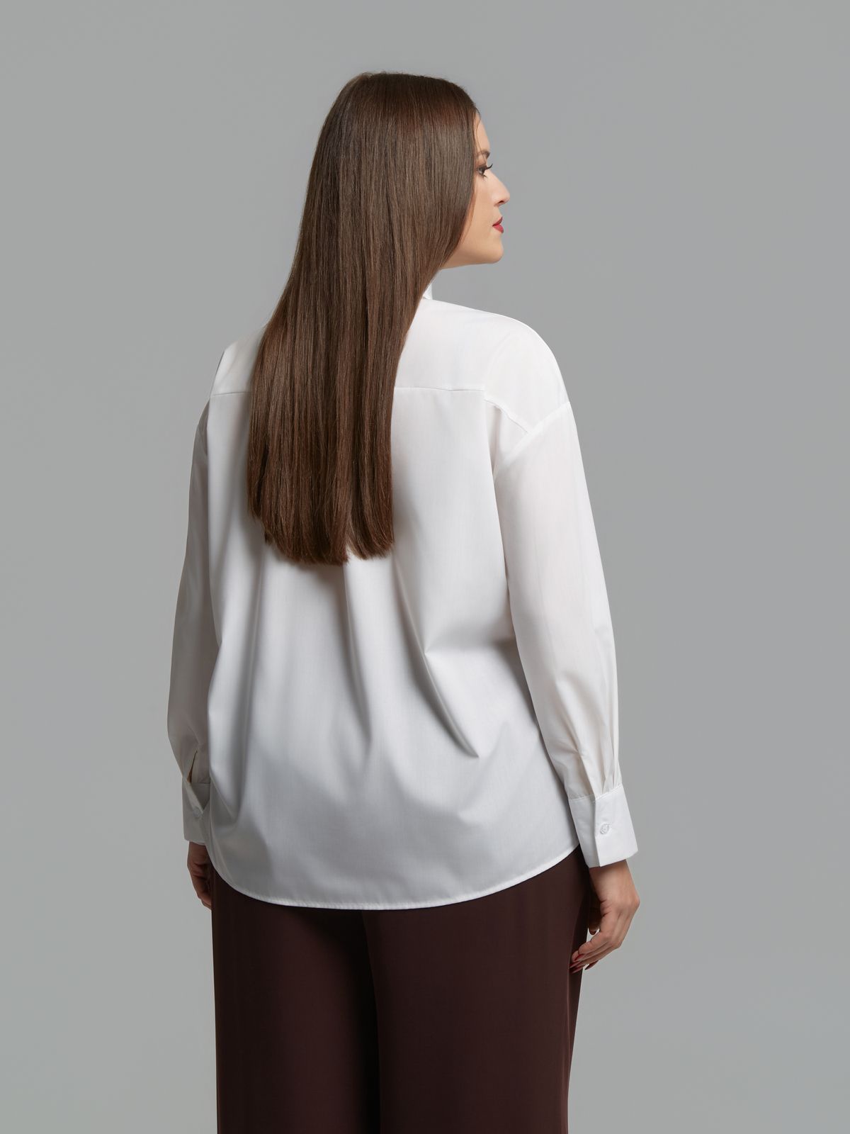 Pearl-embellished cotton blend shirt