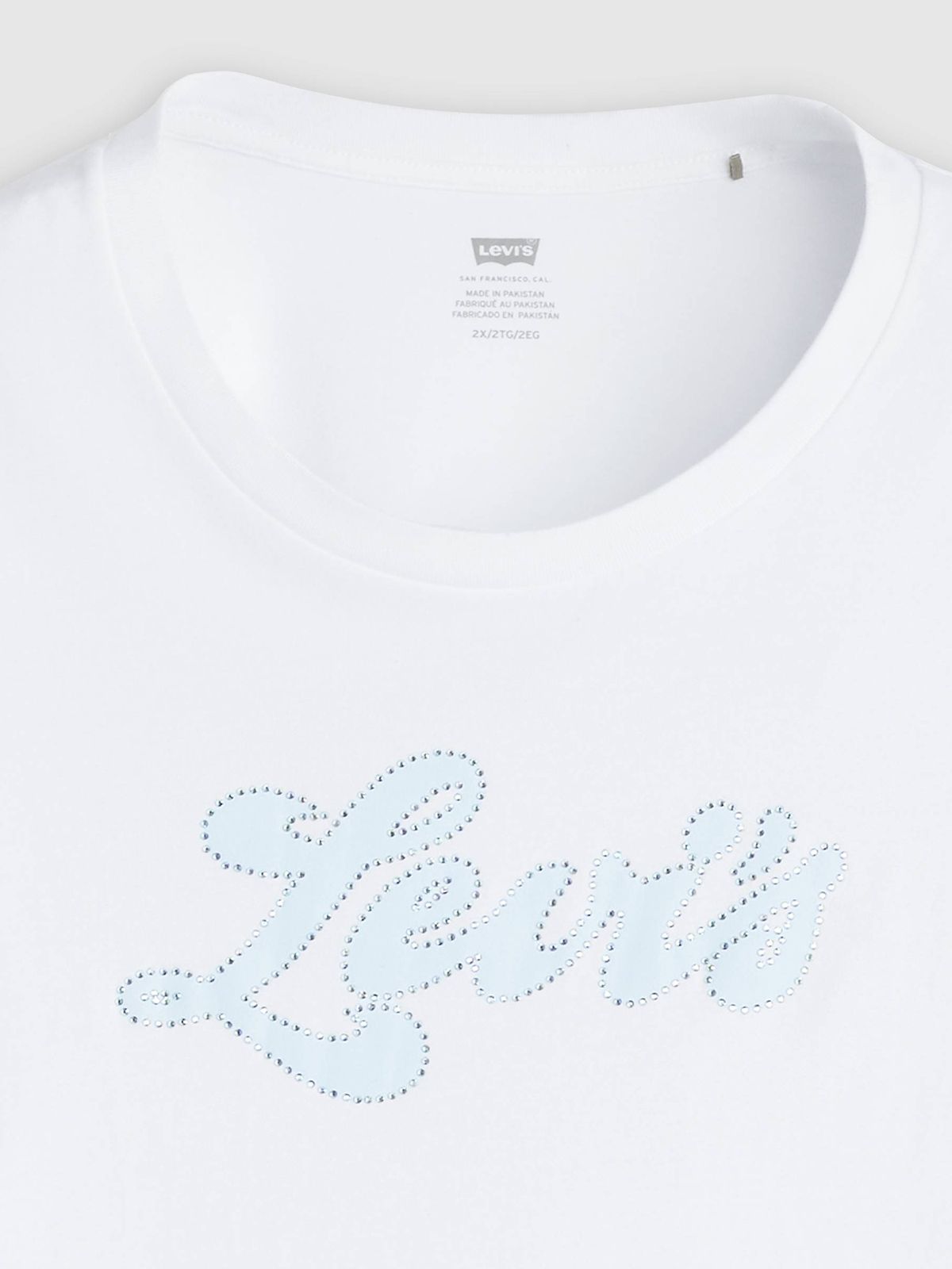 The Perfect Tee Rhinestone Sporty Bright White
