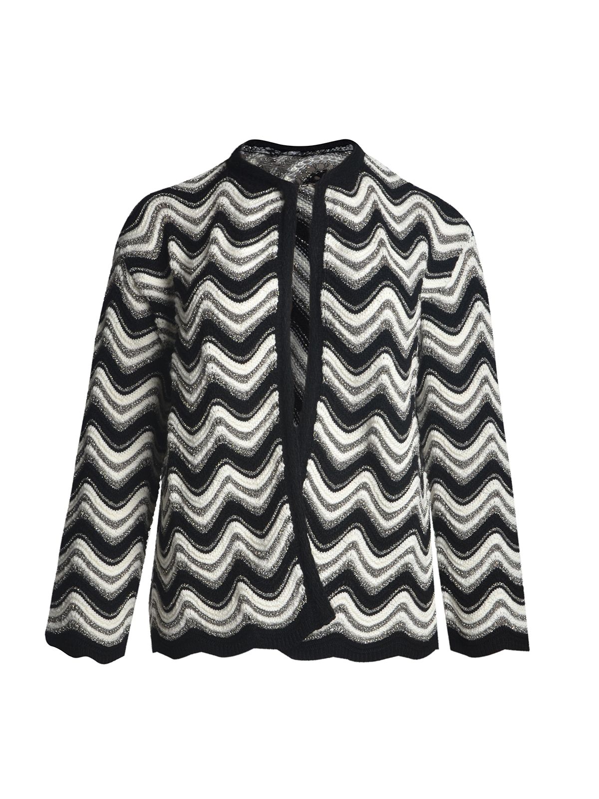 Chevron knit cardigan