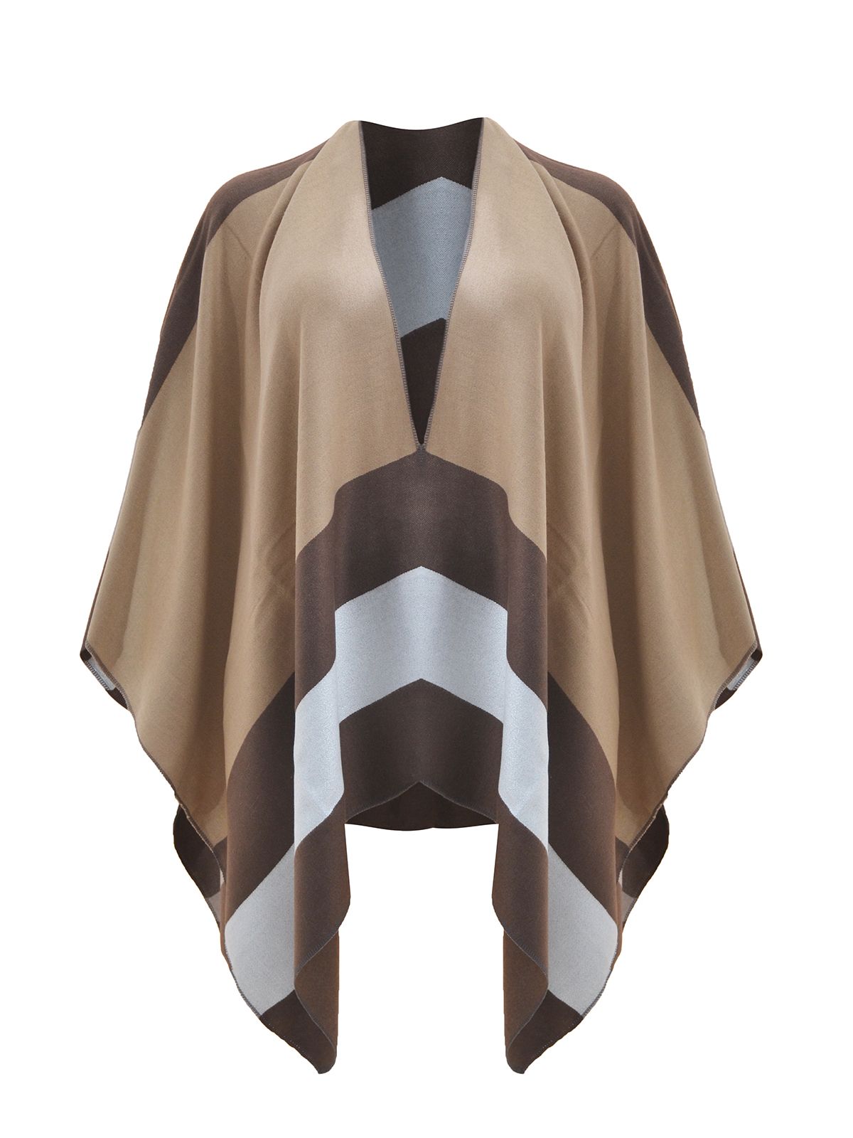 Geometric pattern cape