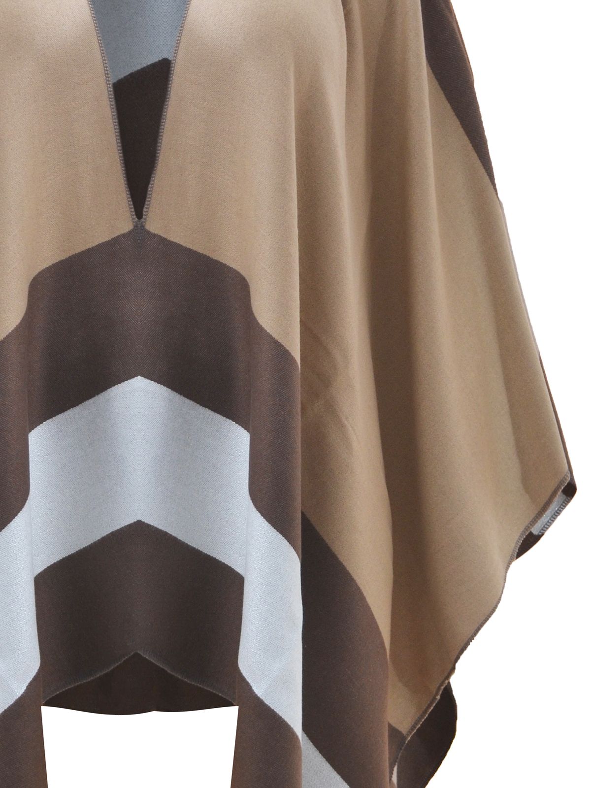 Geometric pattern cape
