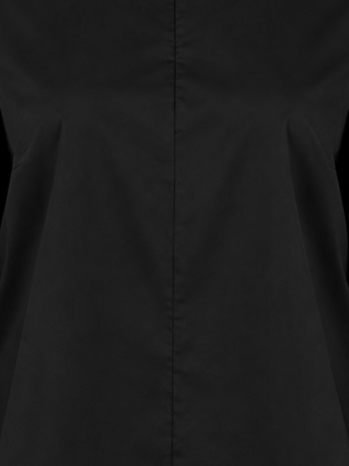 Poplin blouse with balloon sleeves