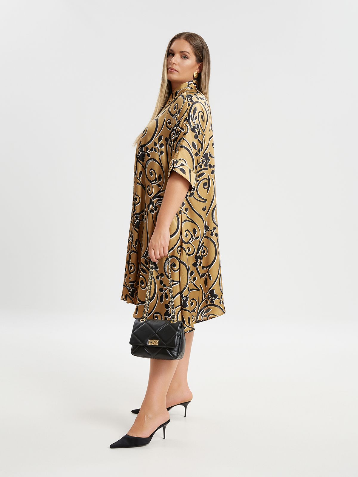 Quilted leather mini flap bag