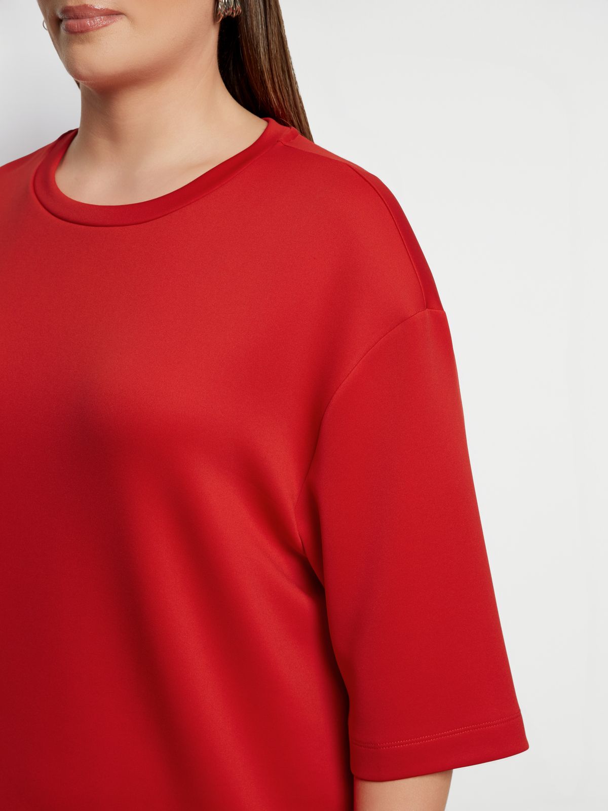 Relaxed fit 3/4 sleeve top