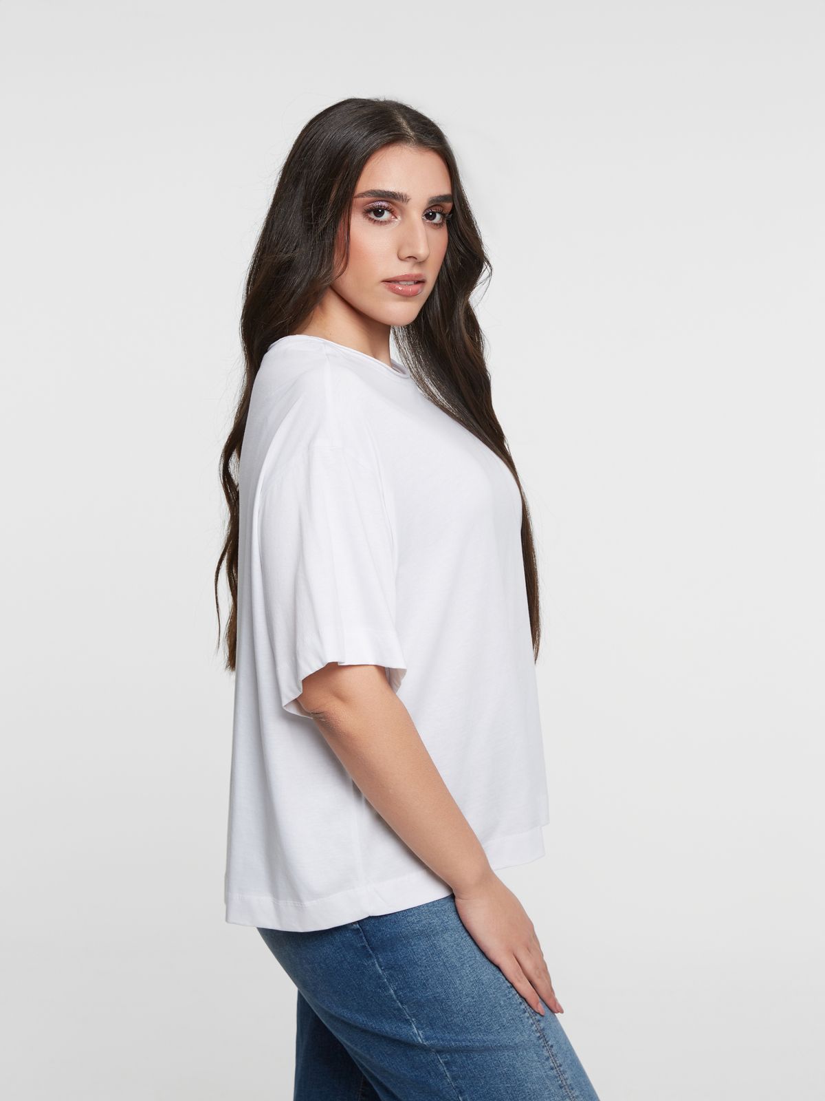 Relaxed fit basic cotton t-shirt