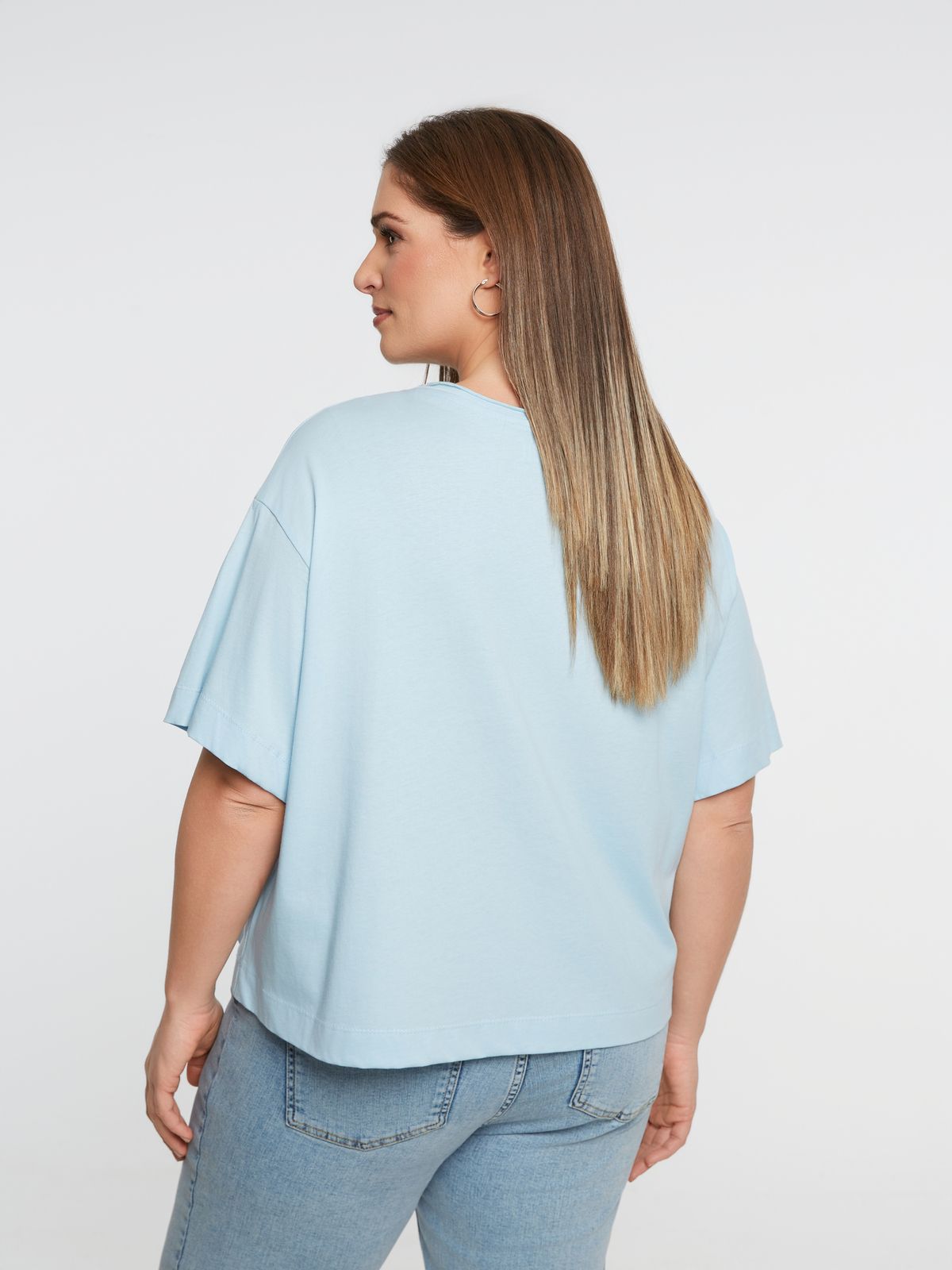 Relaxed fit basic cotton t-shirt