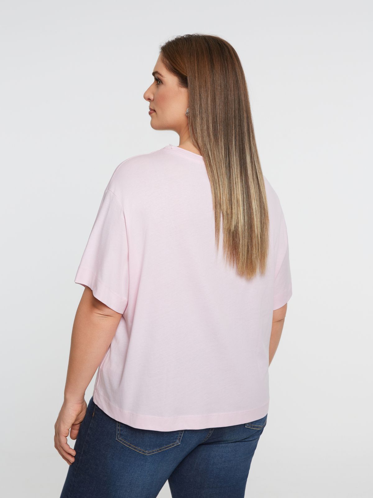 Relaxed fit basic cotton t-shirt