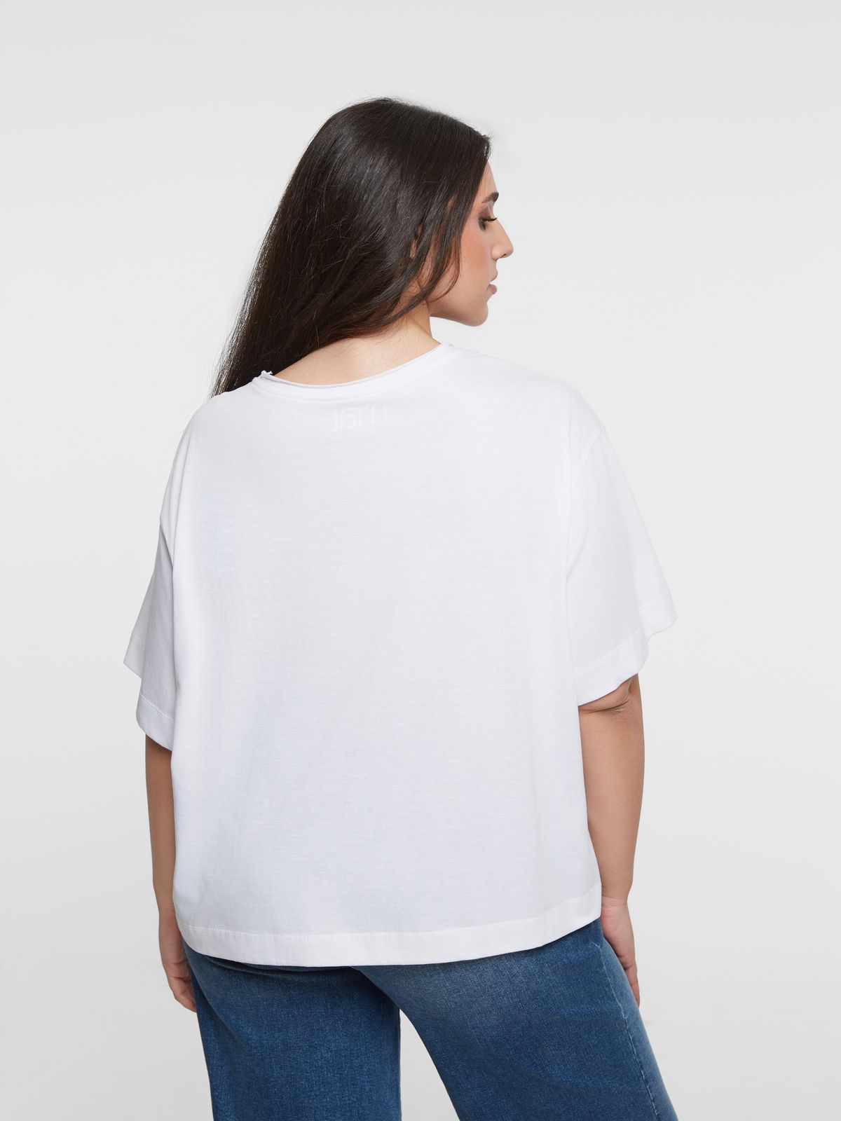 Relaxed fit basic cotton t-shirt