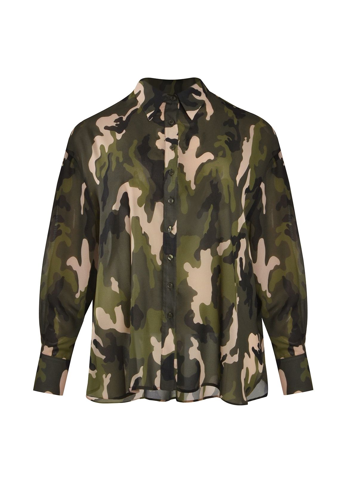 Relaxed shirt in camo print